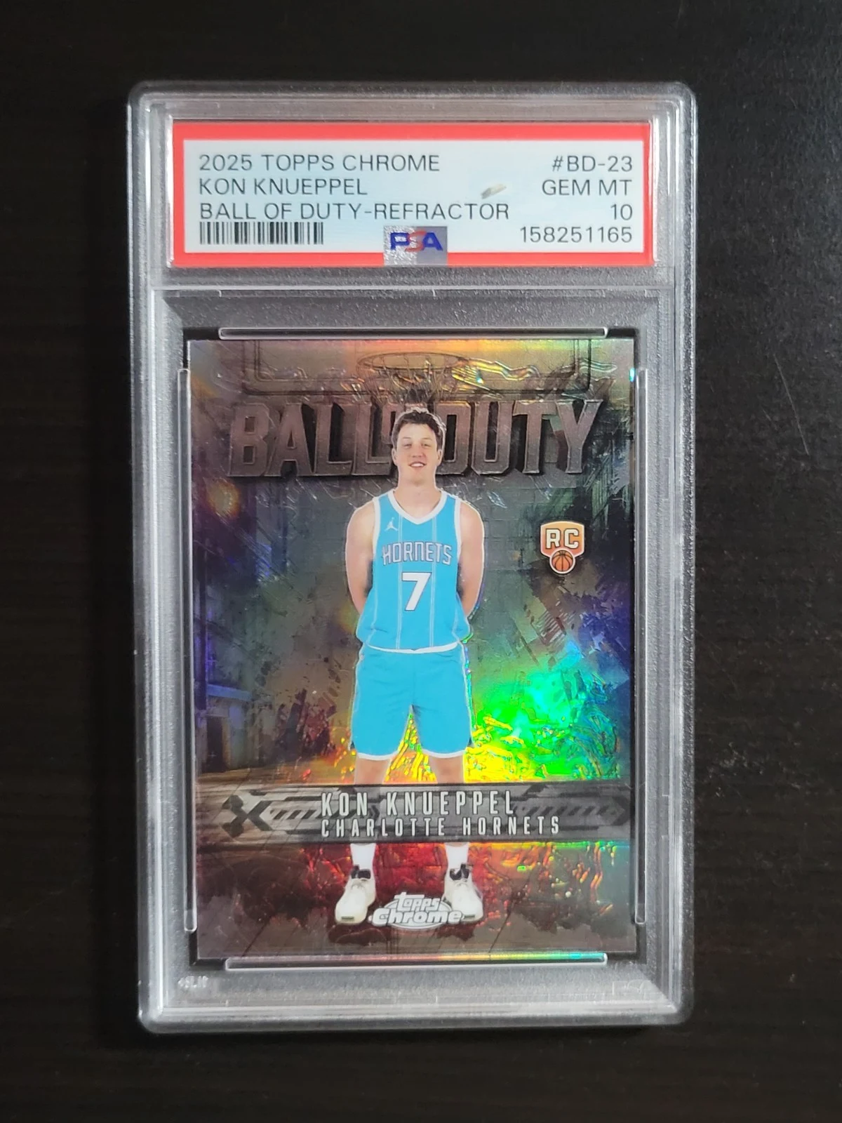 Kon Knueppel 2025 Topps Chrome Basketball card