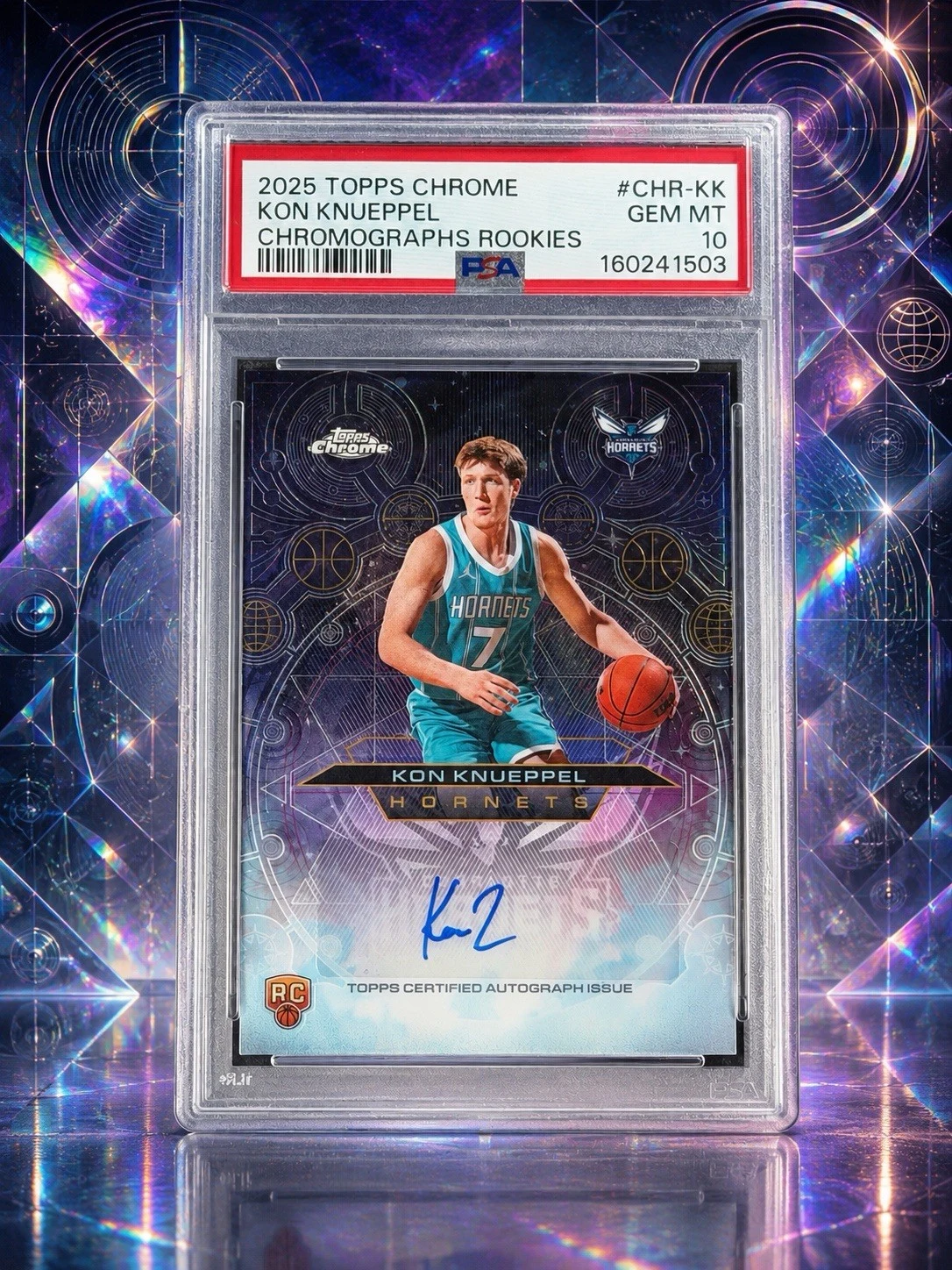 Kon Knueppel 2025 Topps Chrome Basketball card