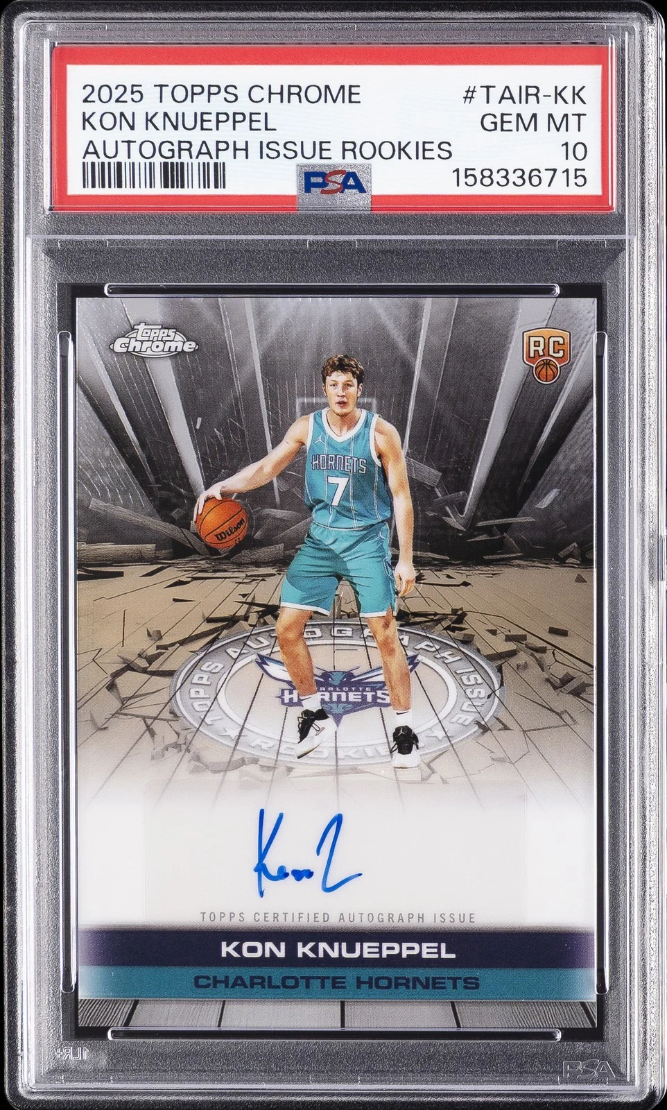 Kon Knueppel 2025 Topps Chrome Basketball card