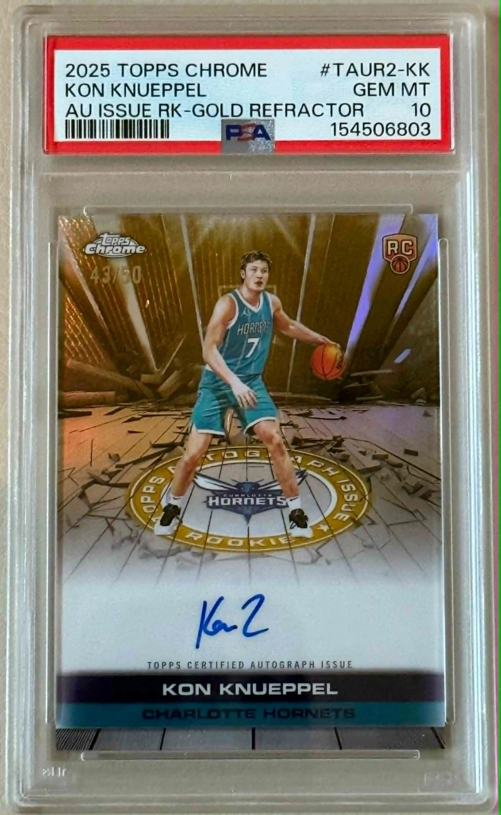 Kon Knueppel 2025 Topps Chrome Basketball card