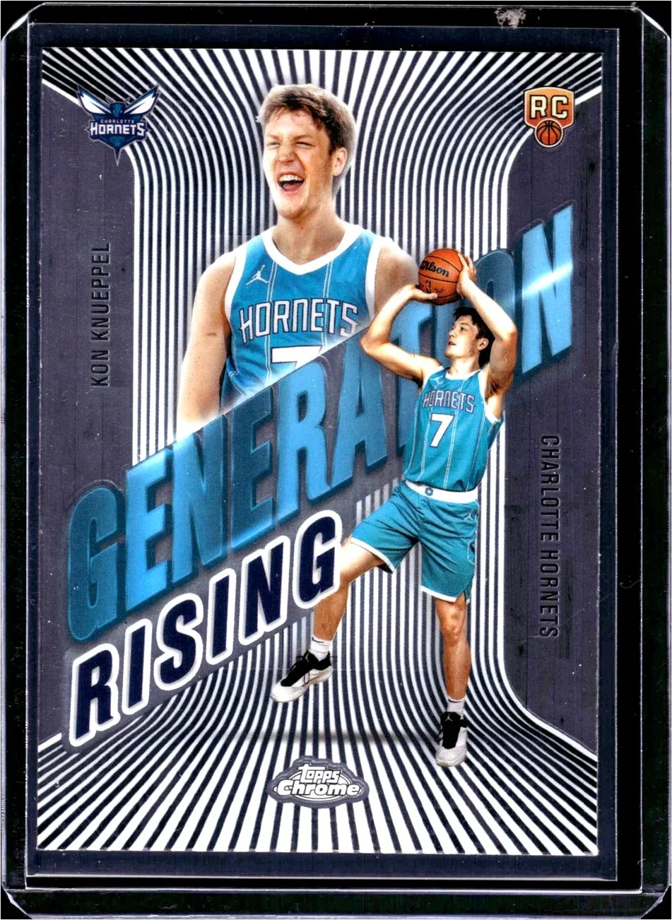 Kon Knueppel 2025-26 Topps Chrome #GR-4 Generation Rising basketball card - Front