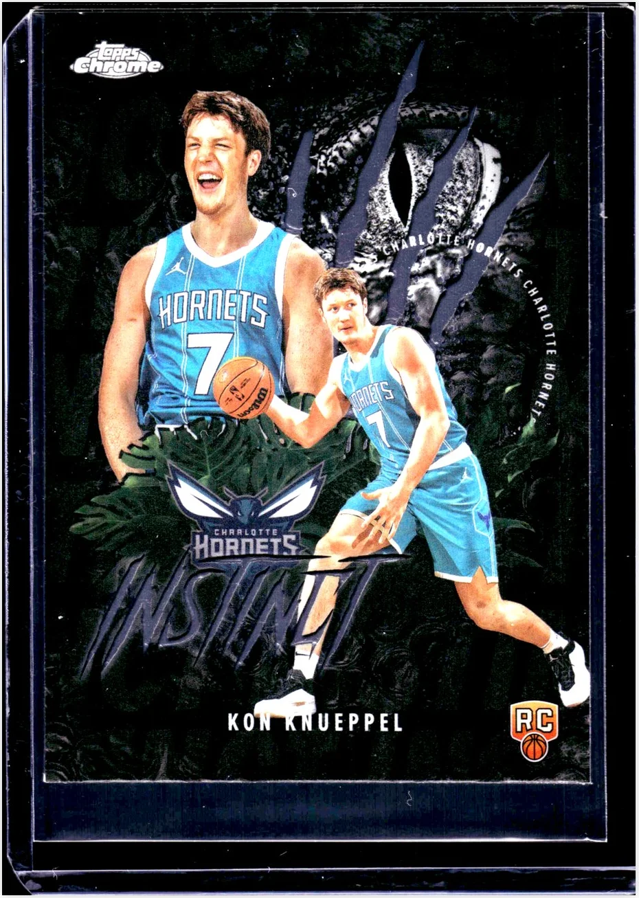 Kon Knueppel 2025-26 Topps Chrome #INS-14 Instinct basketball card - Front