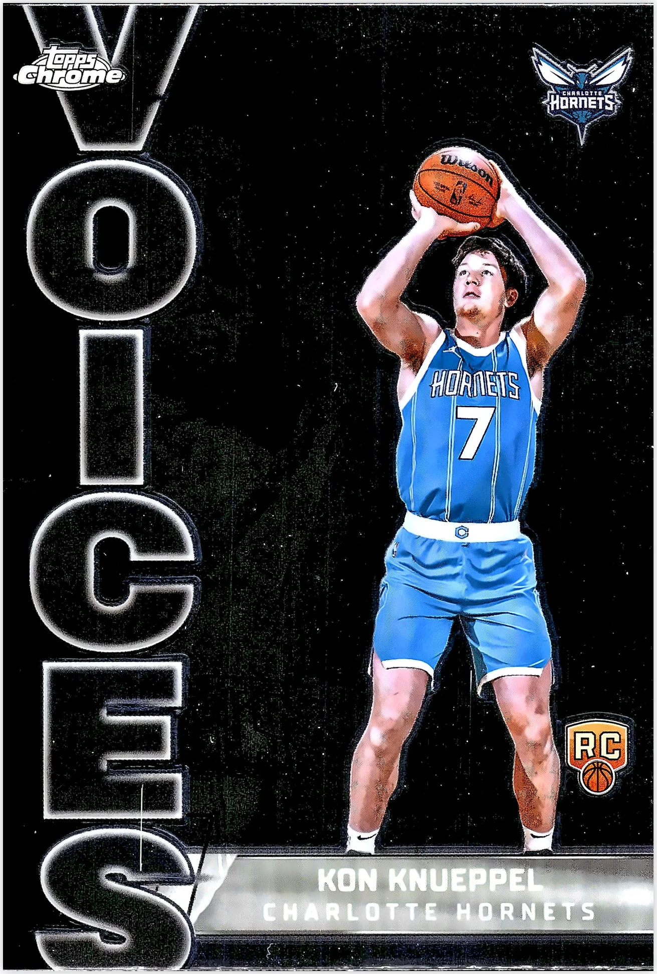 Kon Knueppel 2025-26 Topps Chrome #VS-9 Voices basketball card - Front