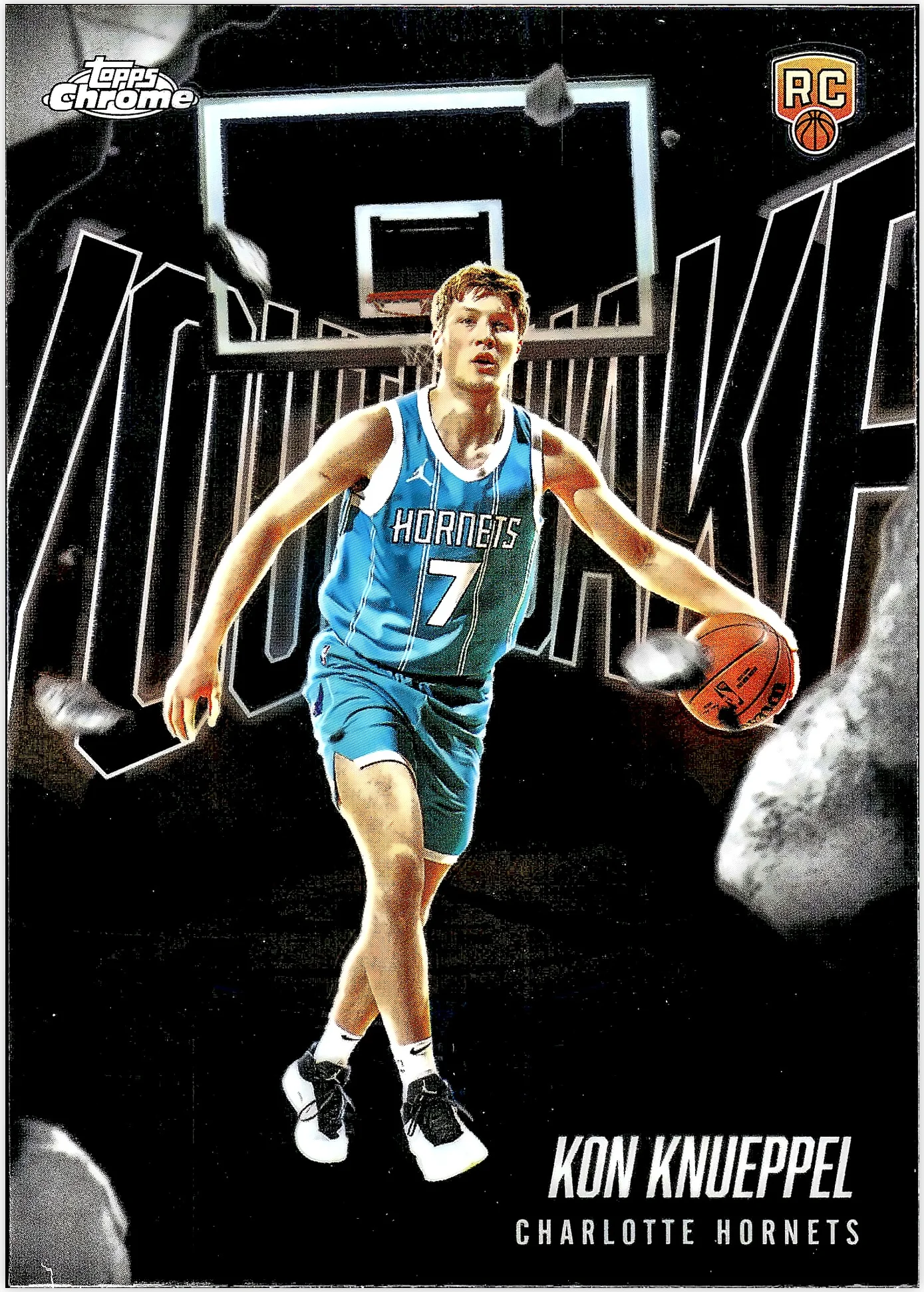 Kon Knueppel 2025-26 Topps Chrome #YQ-4 Youthquake basketball card - Front