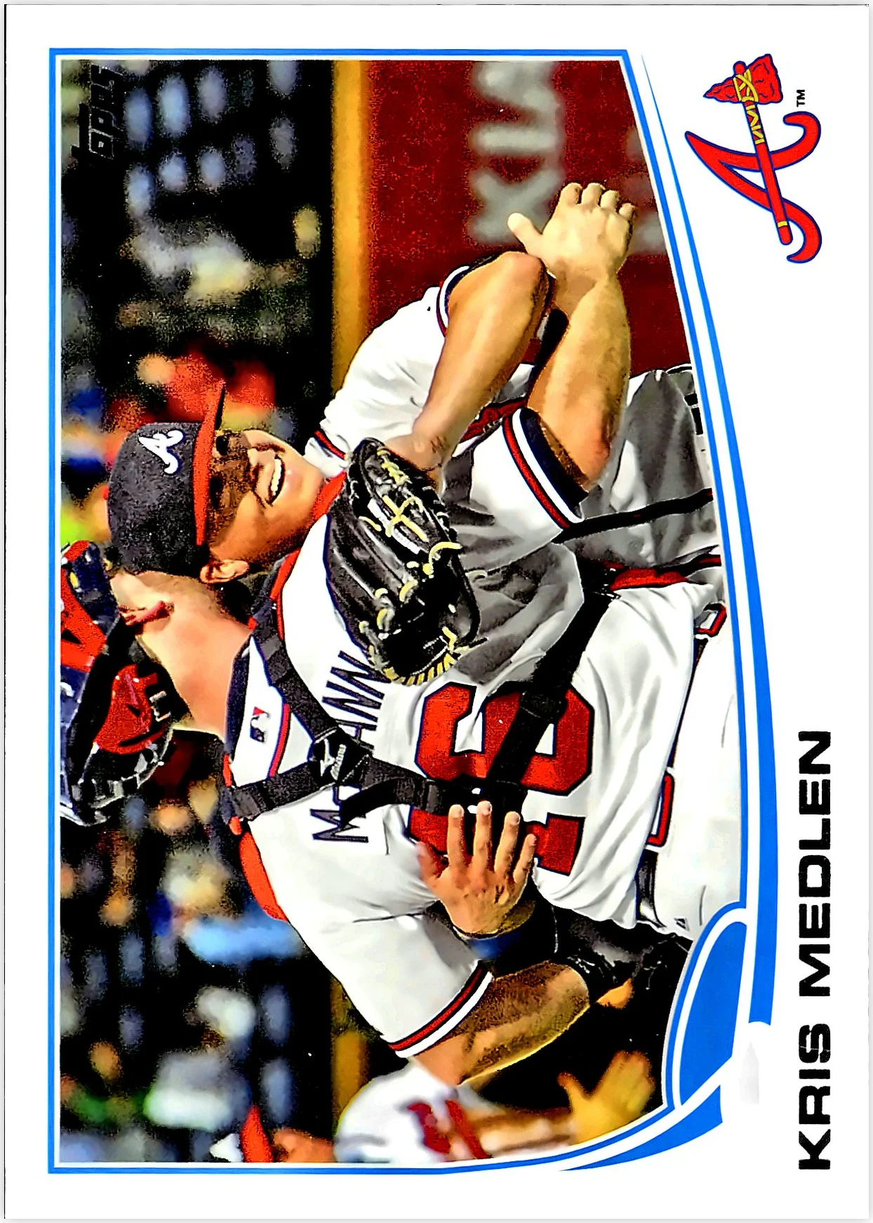 Kris Medlen 2013 Topps #344 baseball card - Front