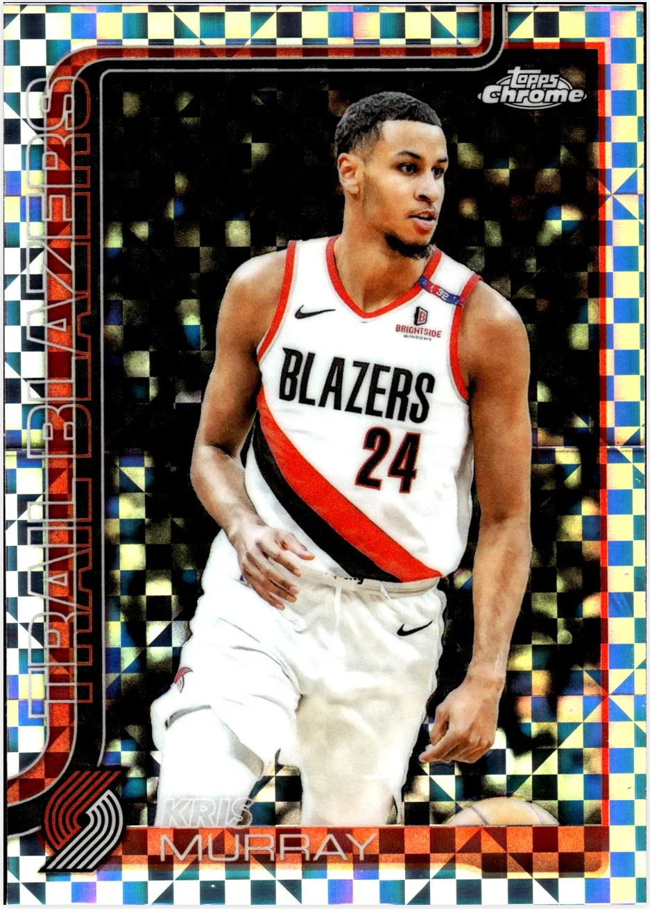 Kris Murray 2025-26 Topps Chrome #217 X-Fractor basketball card - Front