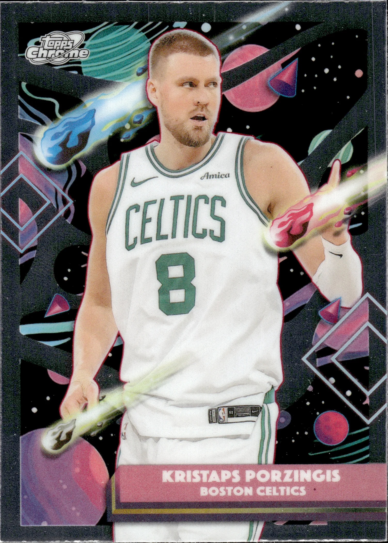 Kristaps Porzingis #143 2026 Topps Cosmic Chrome Basketball basketball card - Front