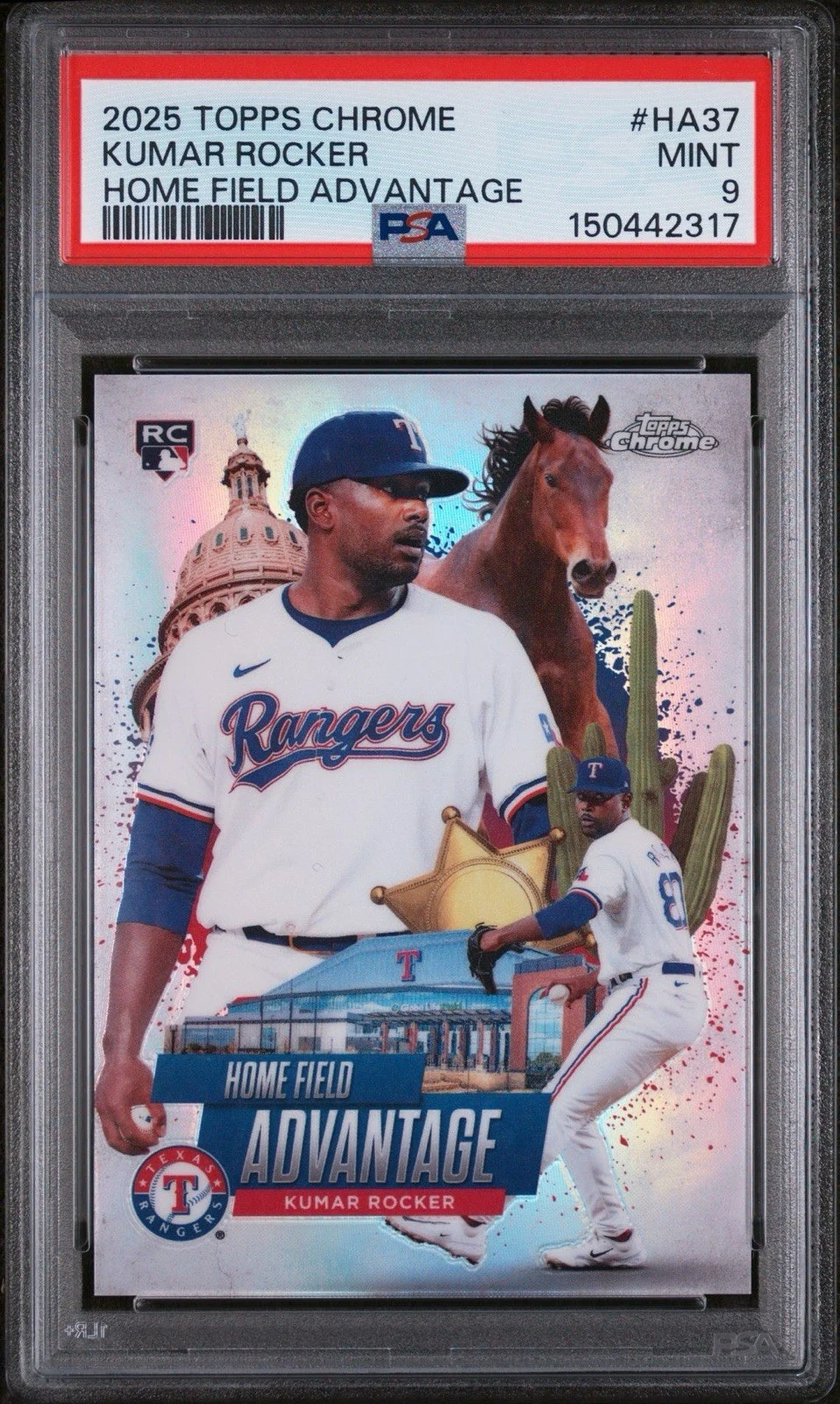 Kumar Rocker #HA-37 2025 Topps Chrome Baseball Home Field Advantage front