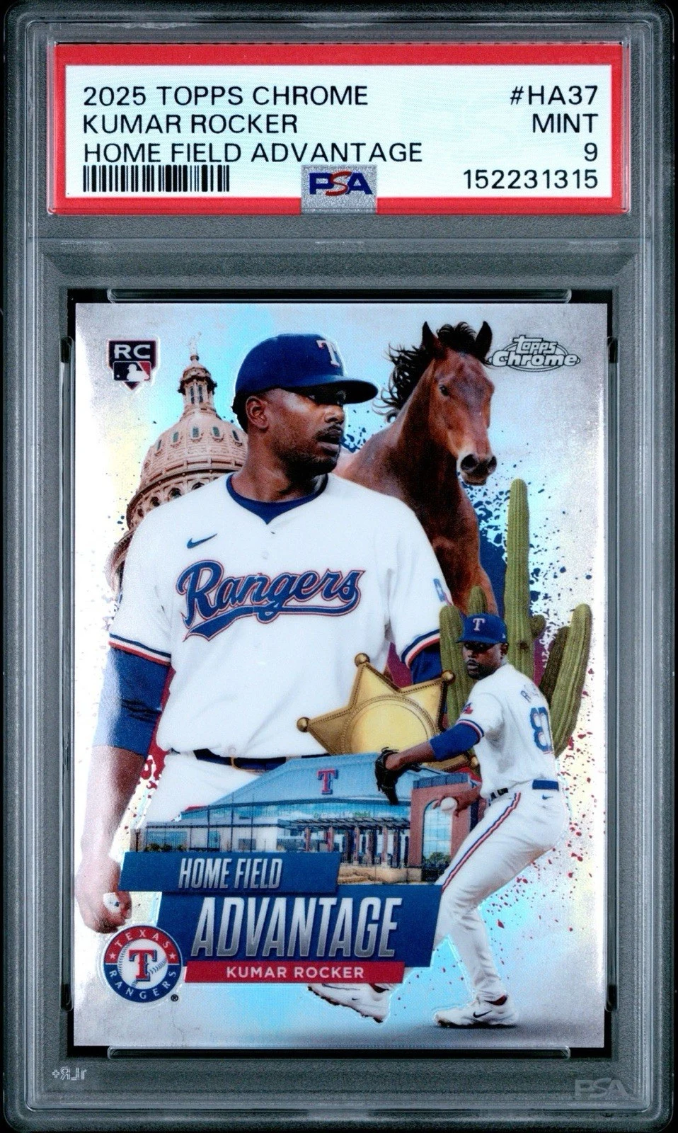 Kumar Rocker #HA-37 2025 Topps Chrome Baseball Home Field Advantage front
