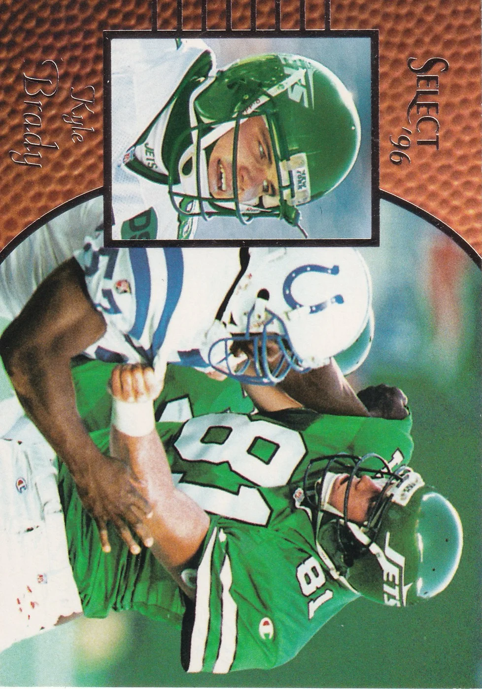 Kyle Brady 1996 Select #68 football card - Front