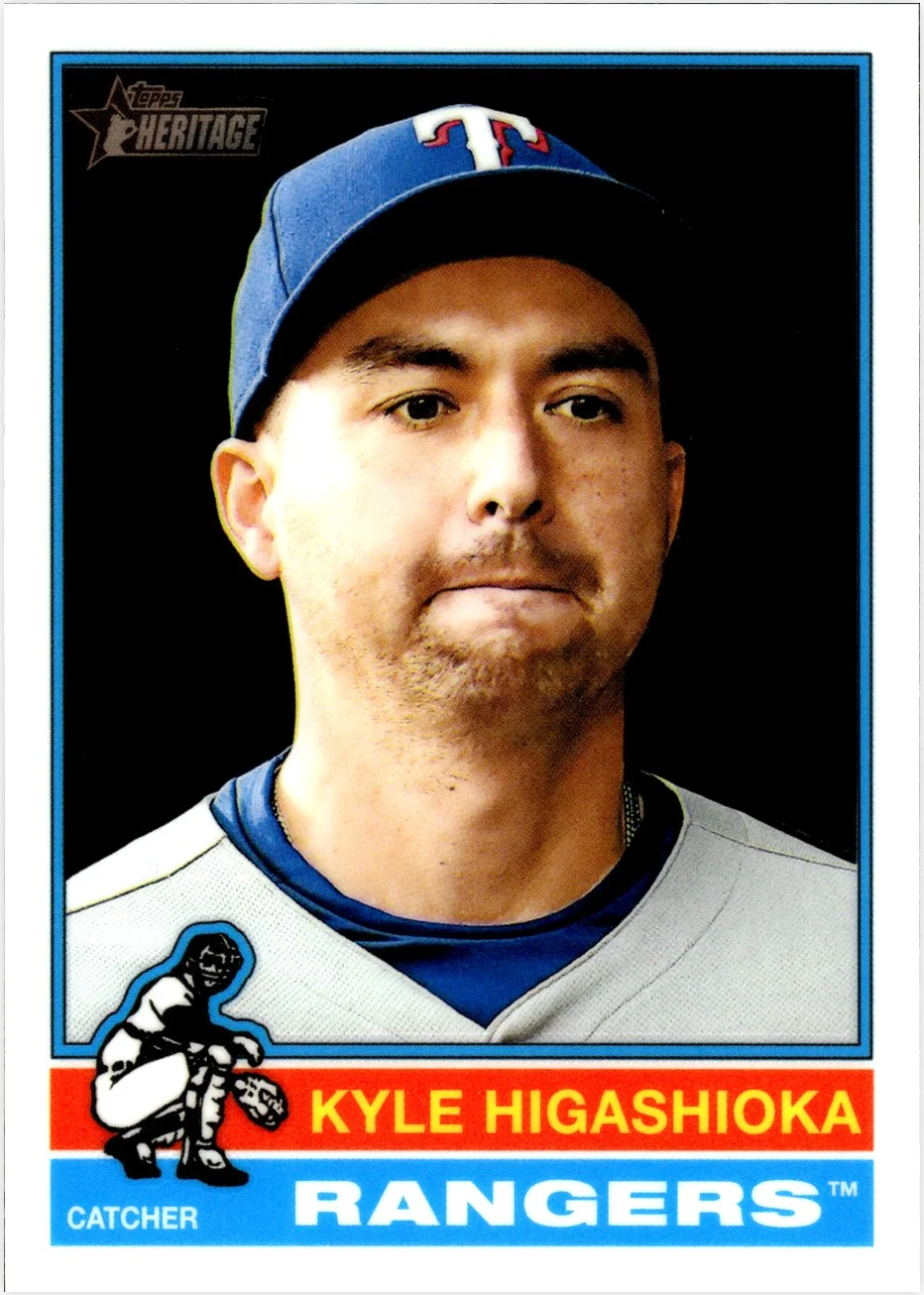 Kyle Higashioka 2025 Topps Heritage #638 Chrome baseball card - Front