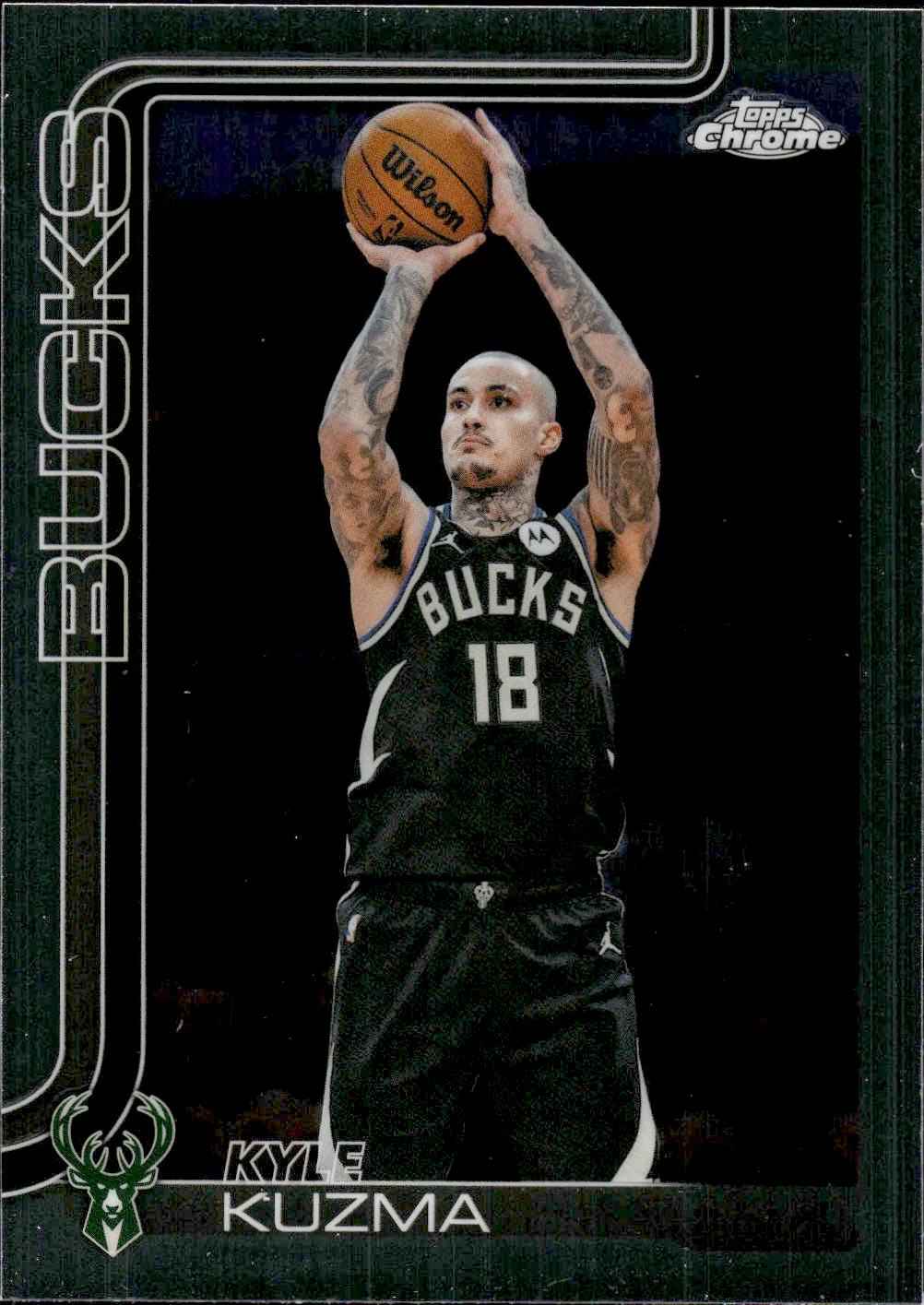 Kyle Kuzma #113 2025 Topps Chrome Update Basketball basketball card - Front