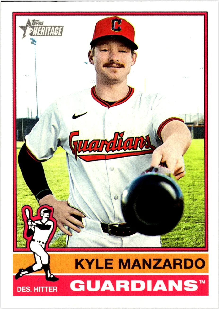 Kyle Manzardo 2025 Topps Heritage #630 baseball card - Front