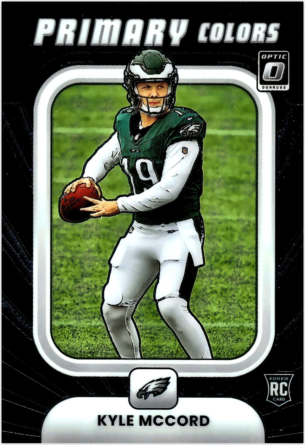 Kyle McCord 2025 Donruss Optic #18 Rookie Primary Colors football card - Front