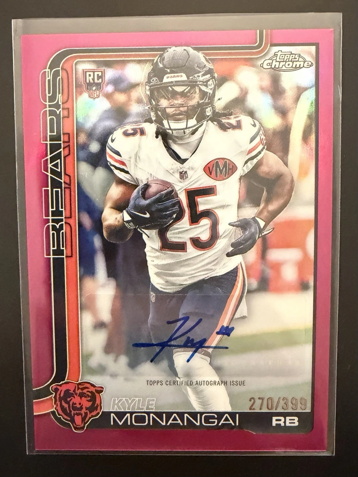 Kyle Monangai 2025 Topps Chrome Football card