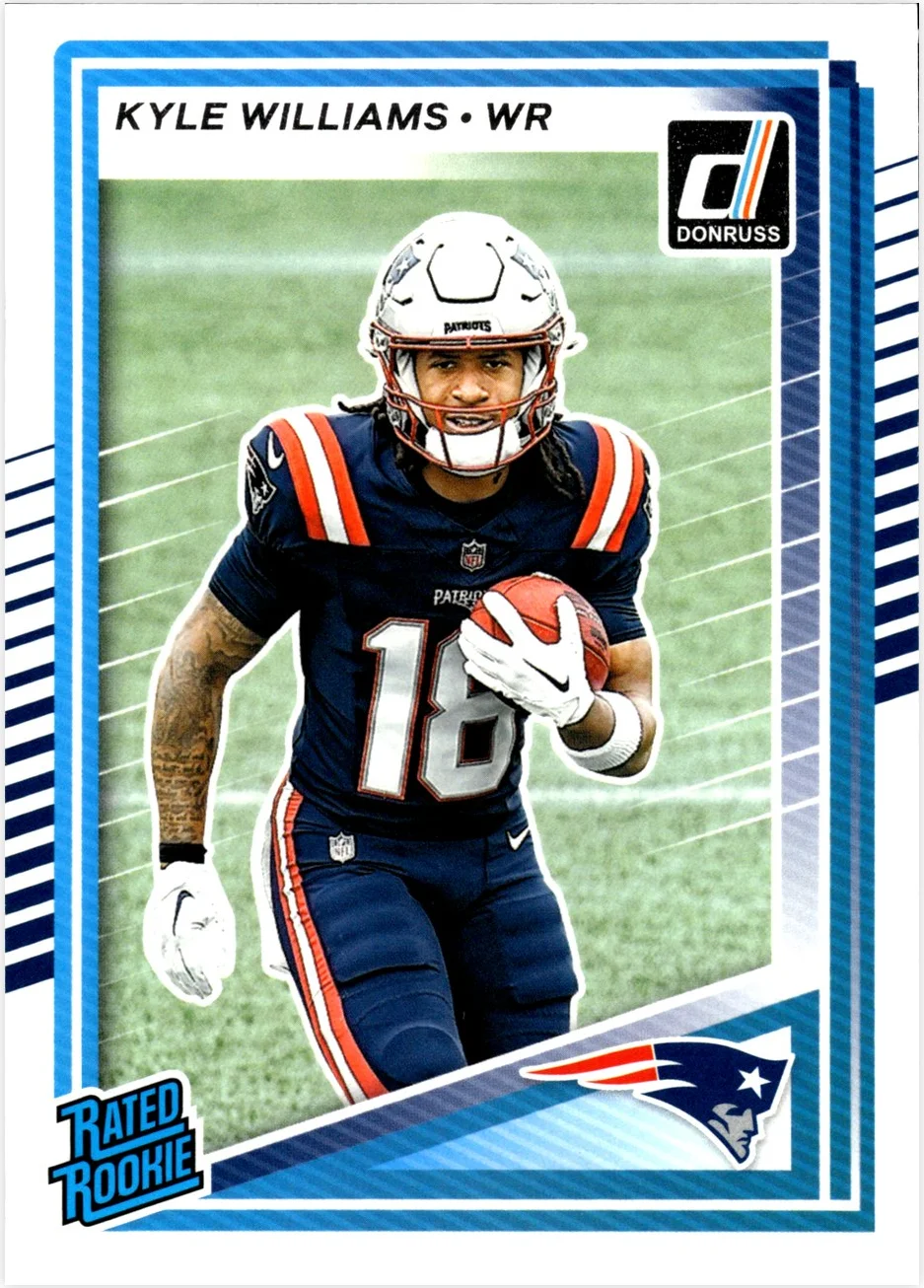 Kyle Williams 2025 Donruss #327 Press Proofs Purple football rookie card - Front