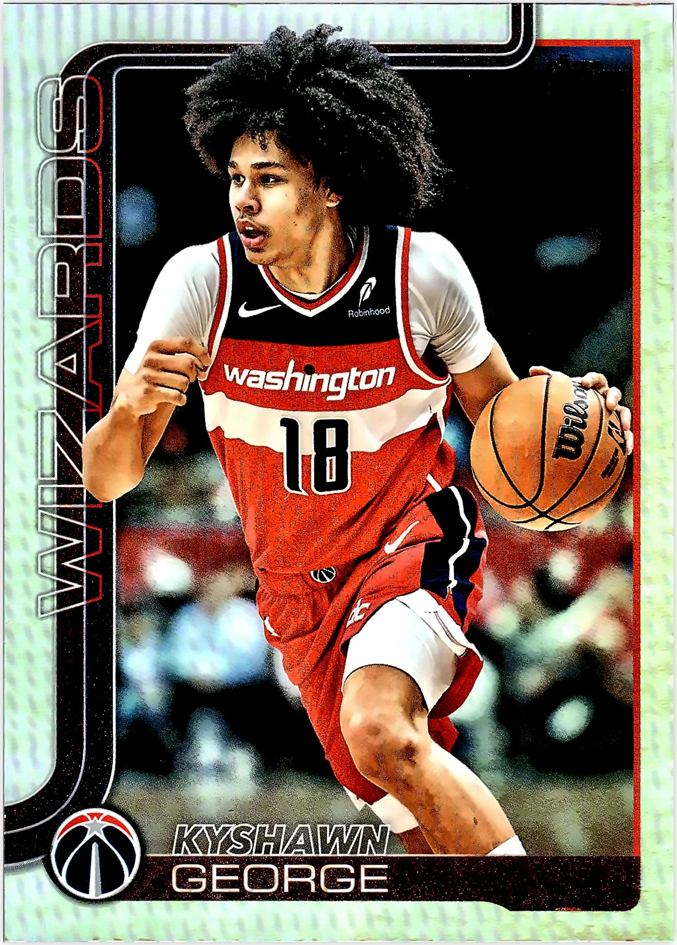 Kyshawn George 2025-26 Topps #98 Holo Foil basketball card - Front
