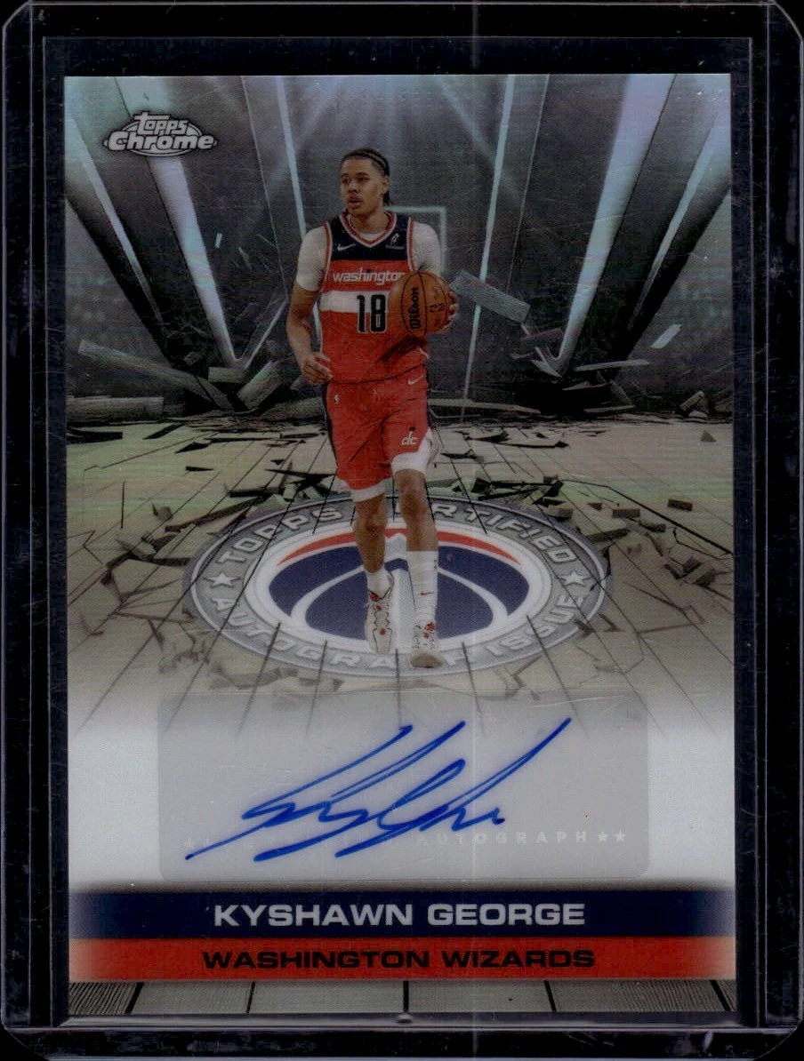 Kyshawn George 2025-26 Topps Chrome card