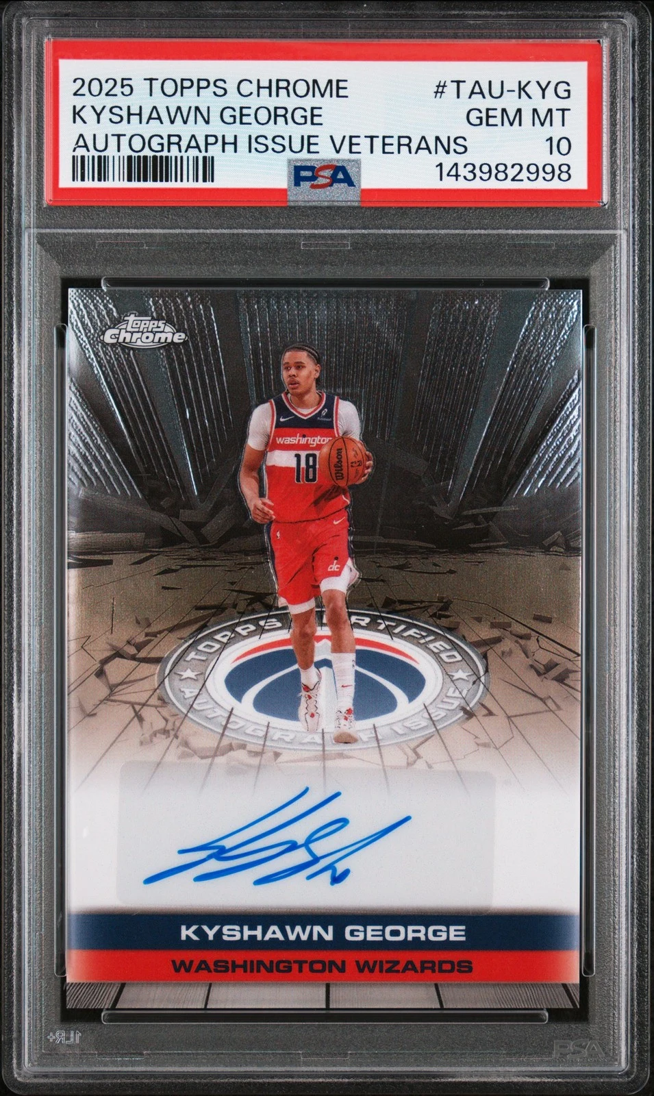 Kyshawn George 2025 Topps Chrome Basketball card
