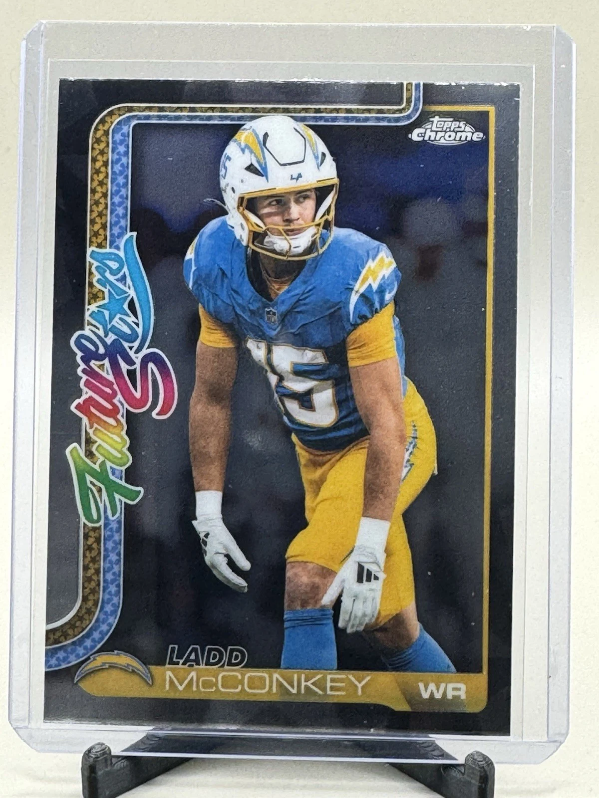 Ladd McConkey 2025 Topps Chrome Football card