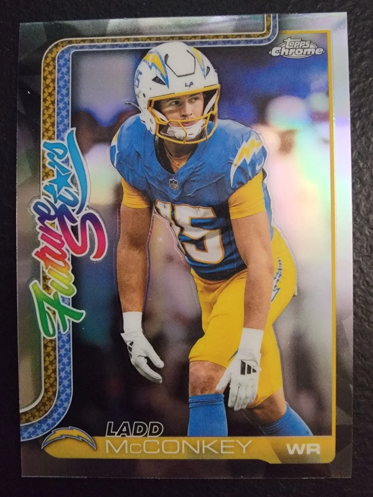 Ladd McConkey 2025 Topps Chrome Football card