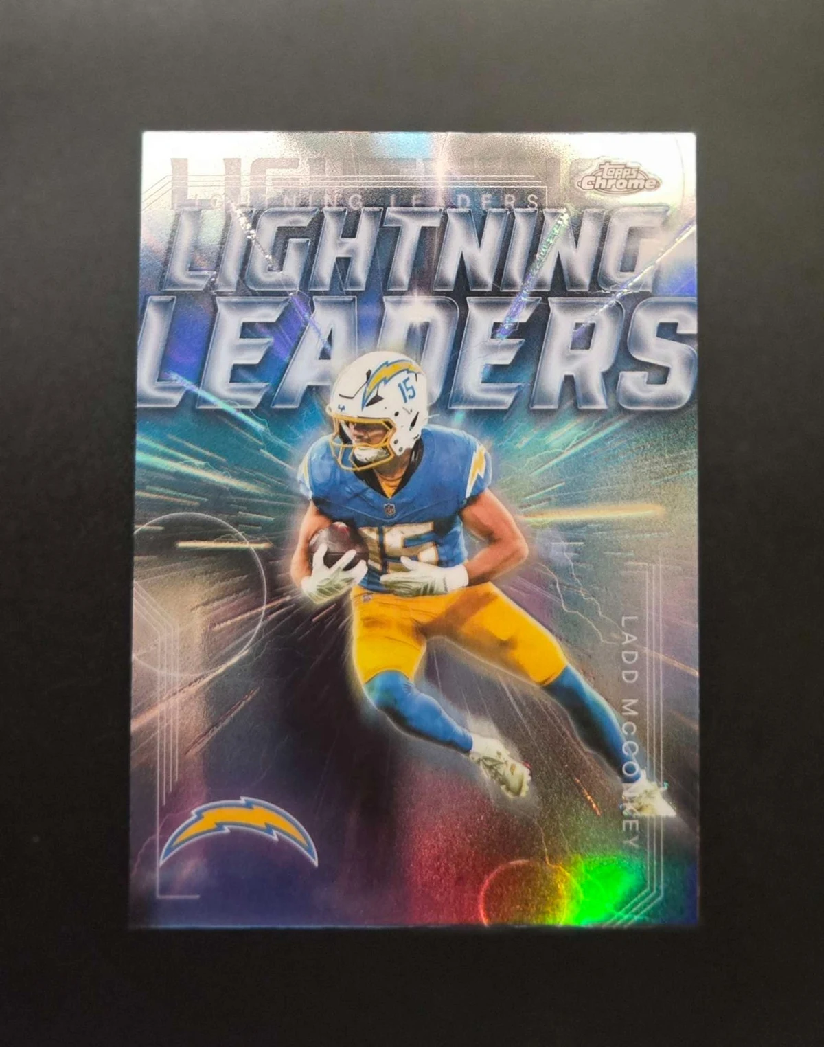 Ladd McConkey 2025 Topps Chrome Football card