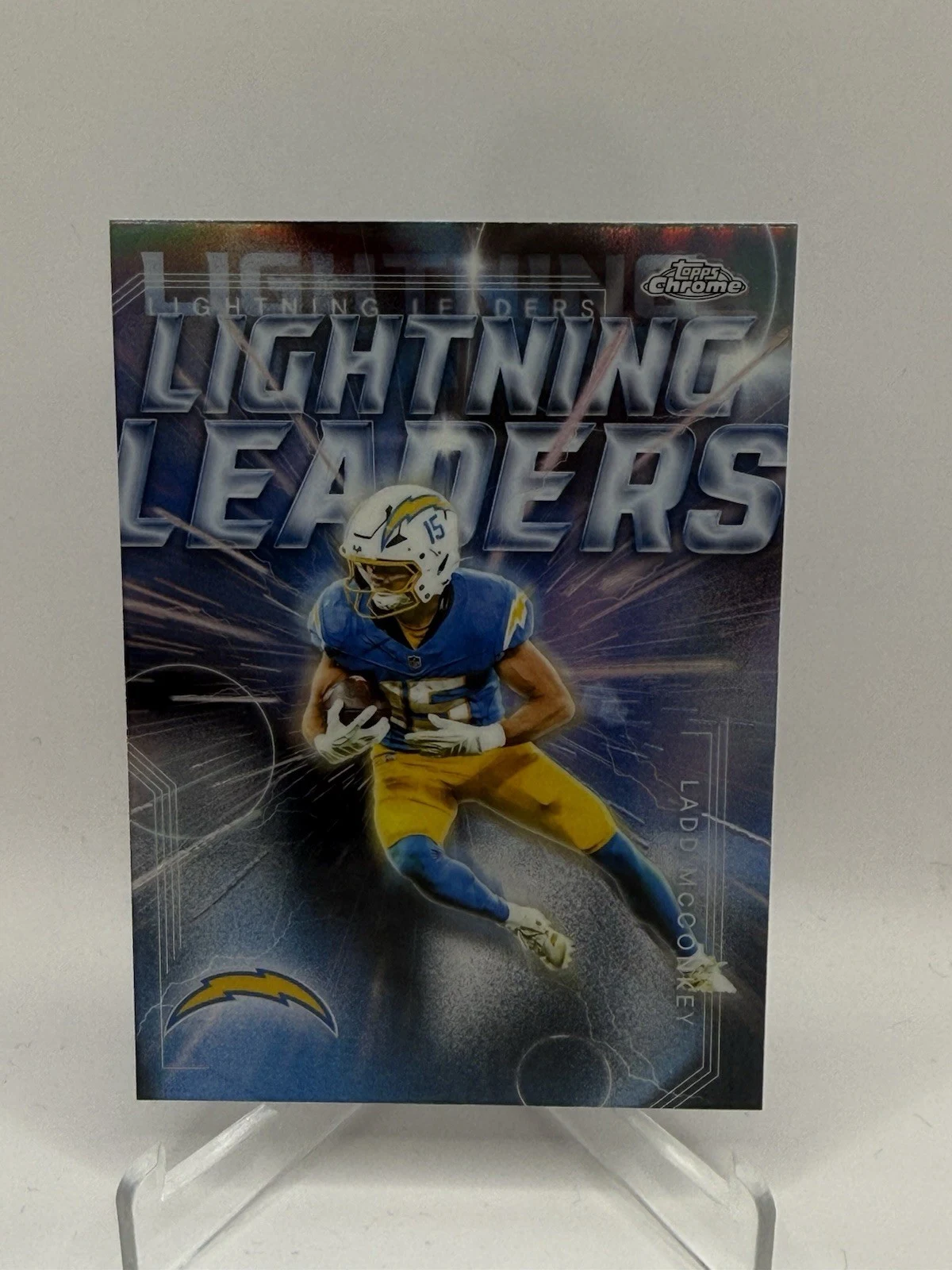 Ladd McConkey 2025 Topps Chrome Football card