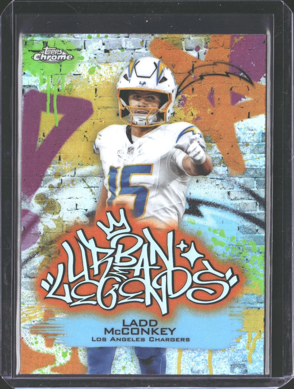 Ladd McConkey 2025 Topps Chrome Football card