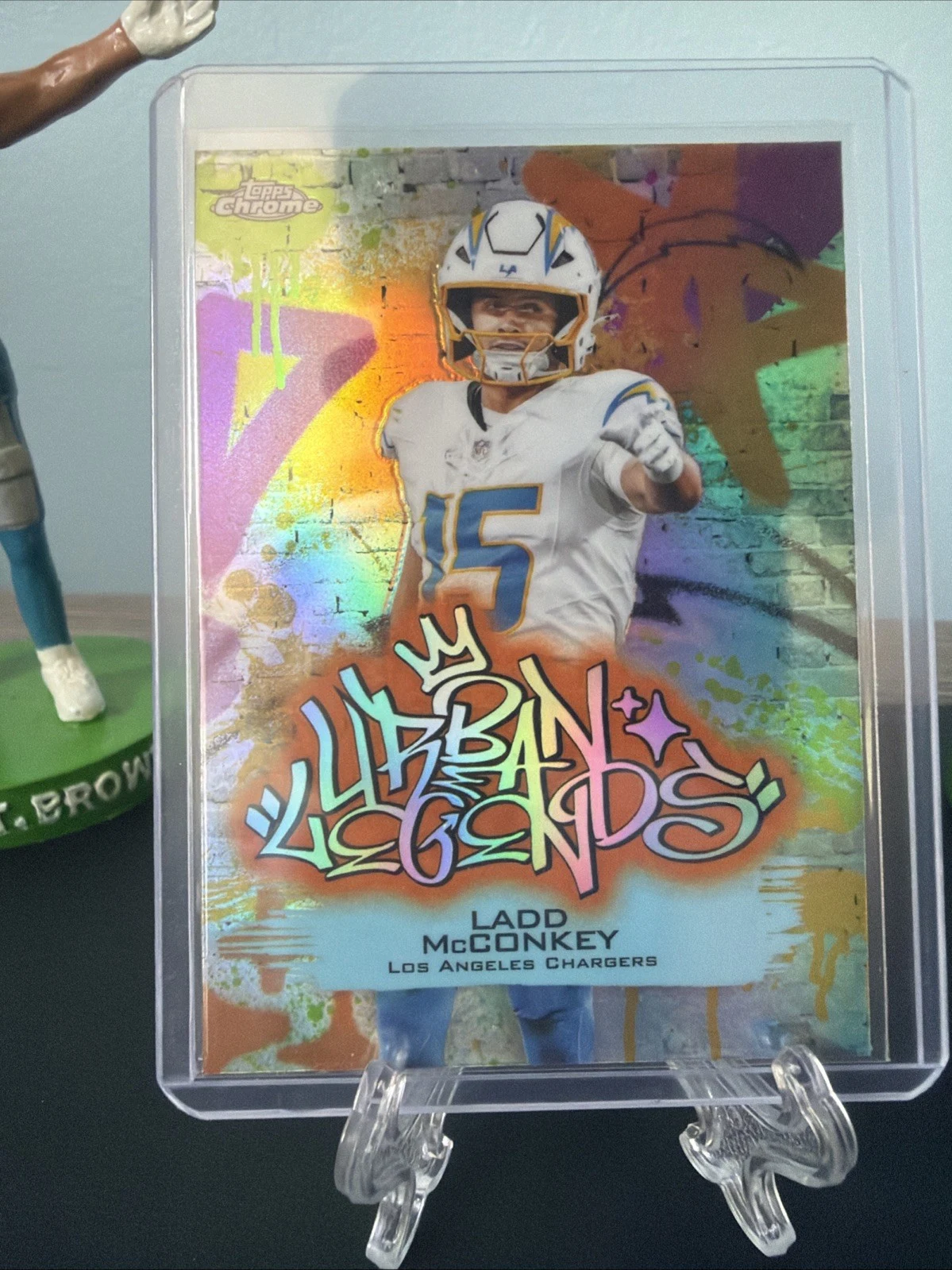Ladd McConkey 2025 Topps Chrome Football card