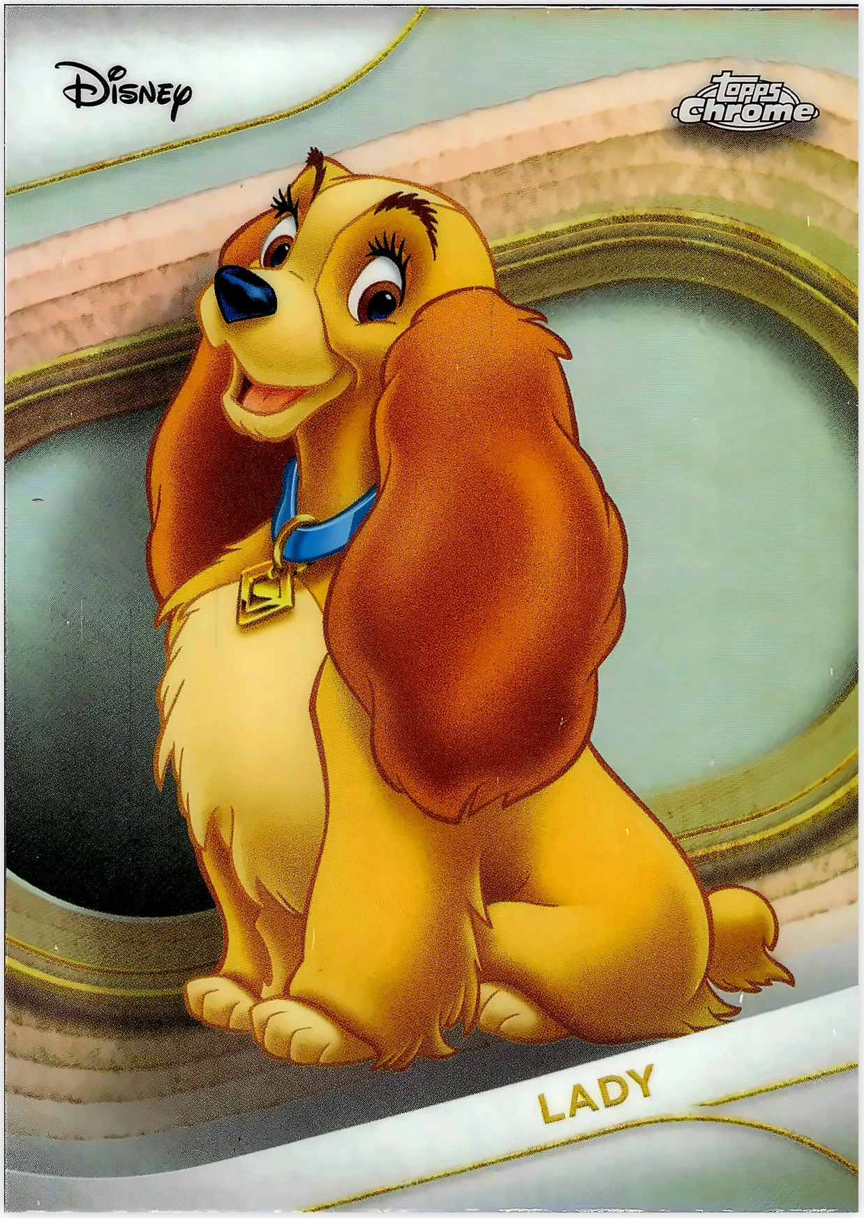 Lady 2025 Topps Chrome Disney #70 Refractor trading card - Front