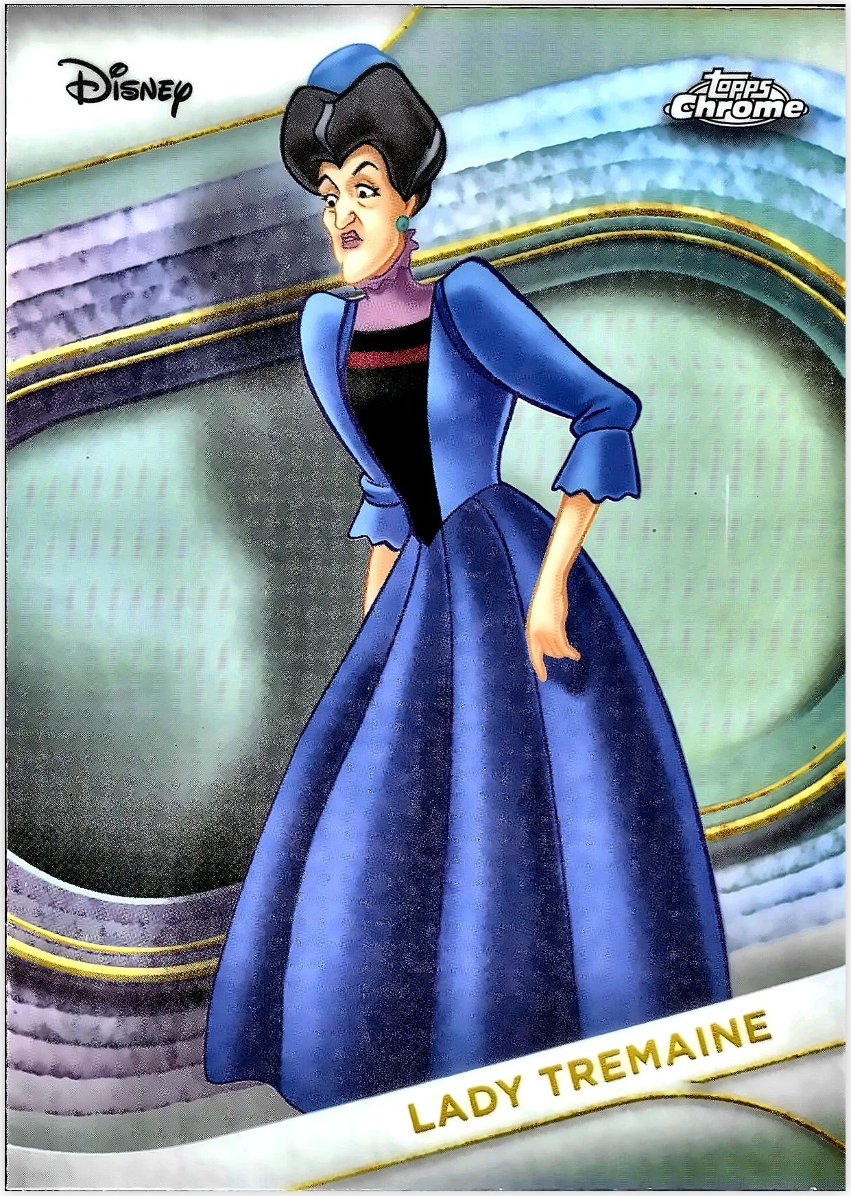 Lady Tremaine 2025 Topps Chrome Disney #77 Refractor trading card - Front
