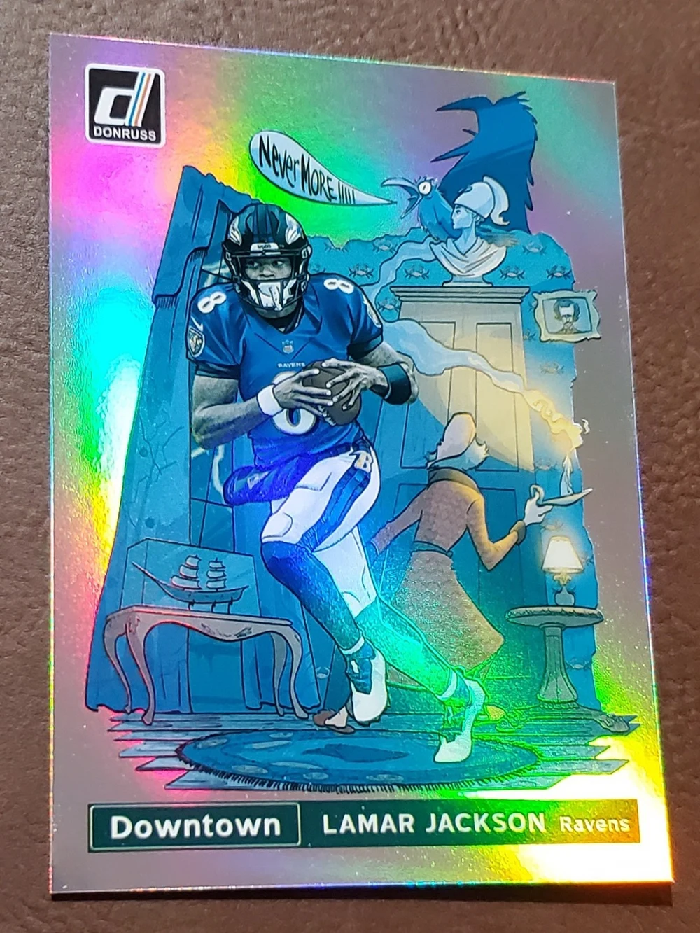 Lamar Jackson #DT-9 2021 Donruss Football Downtown front