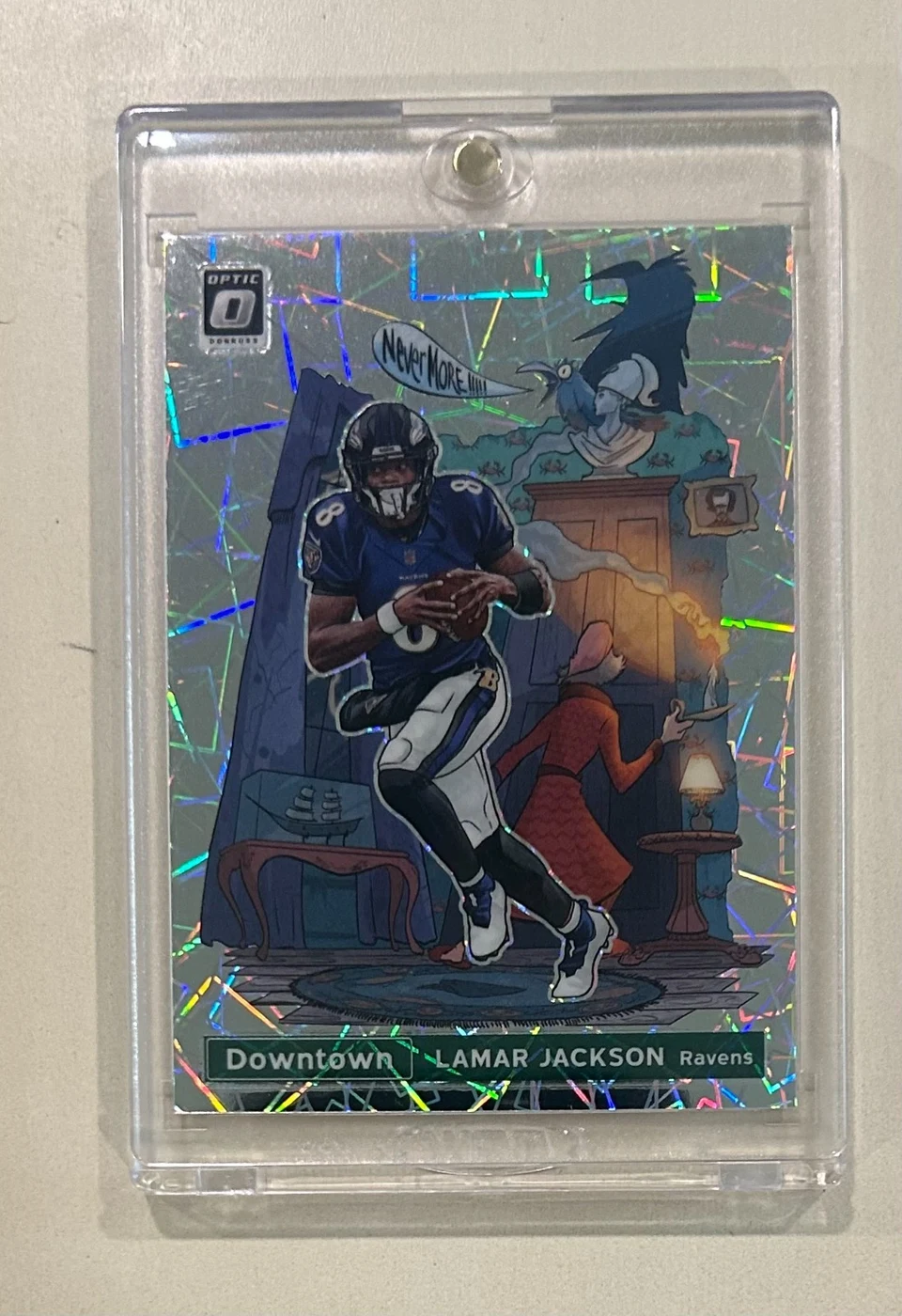 Lamar Jackson #DT-9 2021 Donruss Optic Football Downtown front