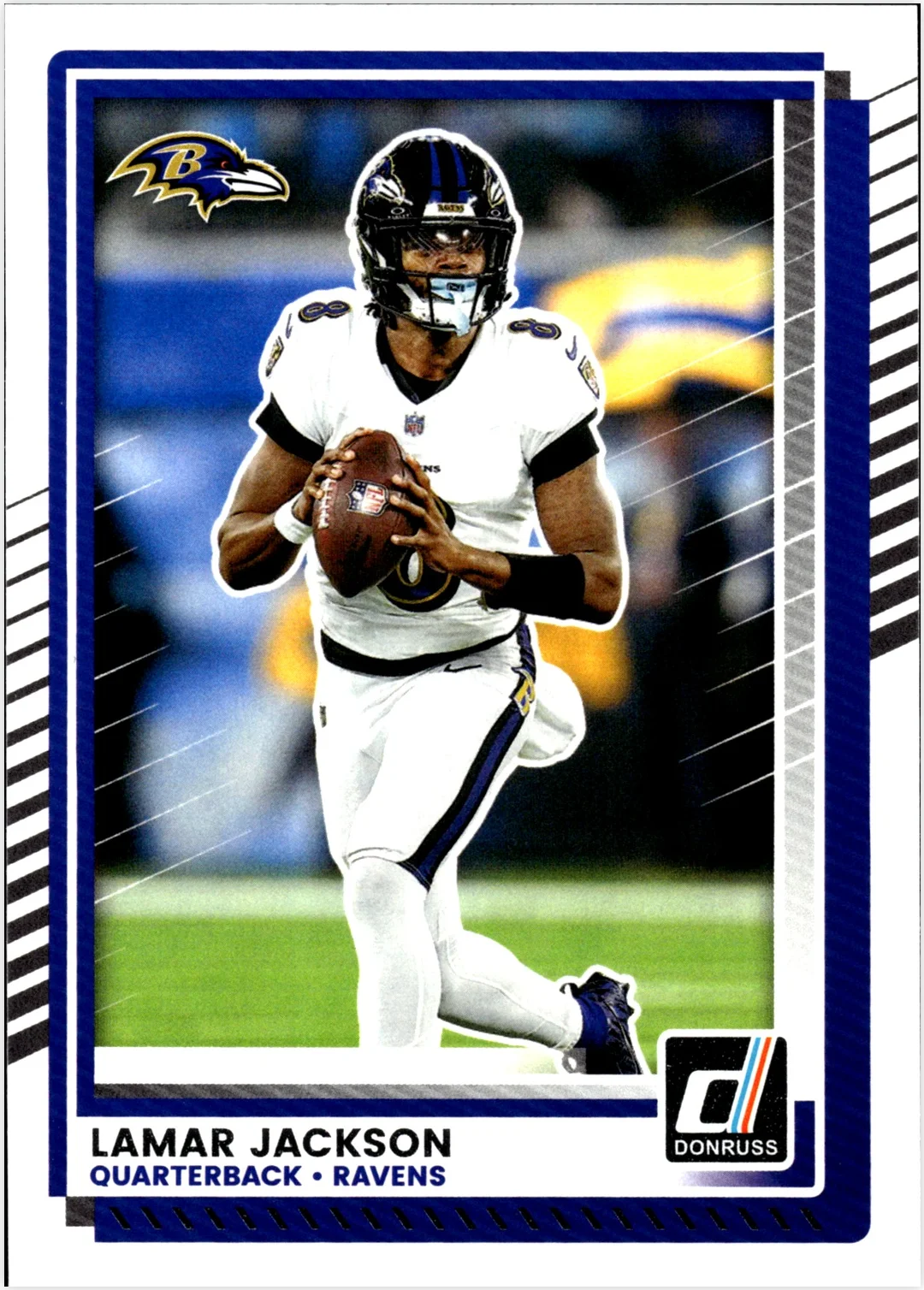 Lamar Jackson 2025 Donruss #102 football card - Front