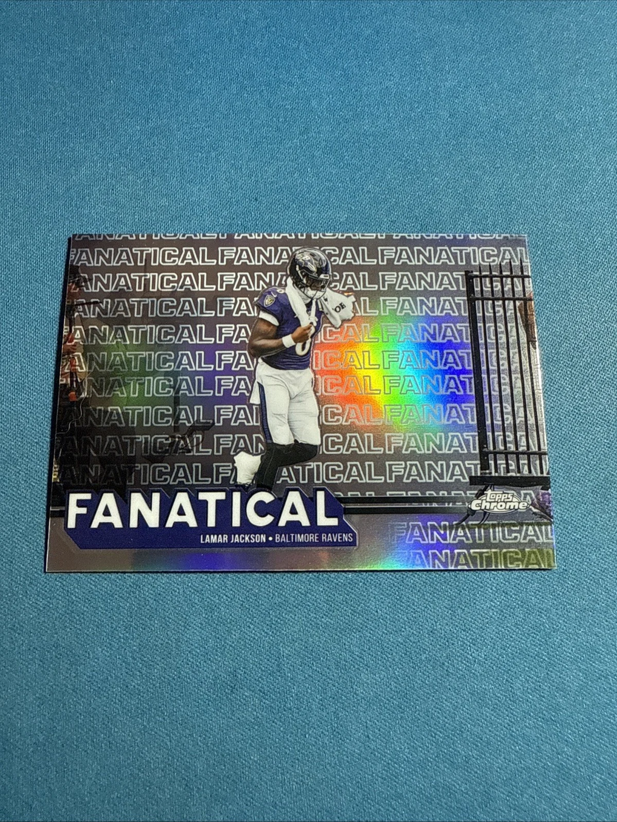 Lamar Jackson 2025 Topps Chrome Football card