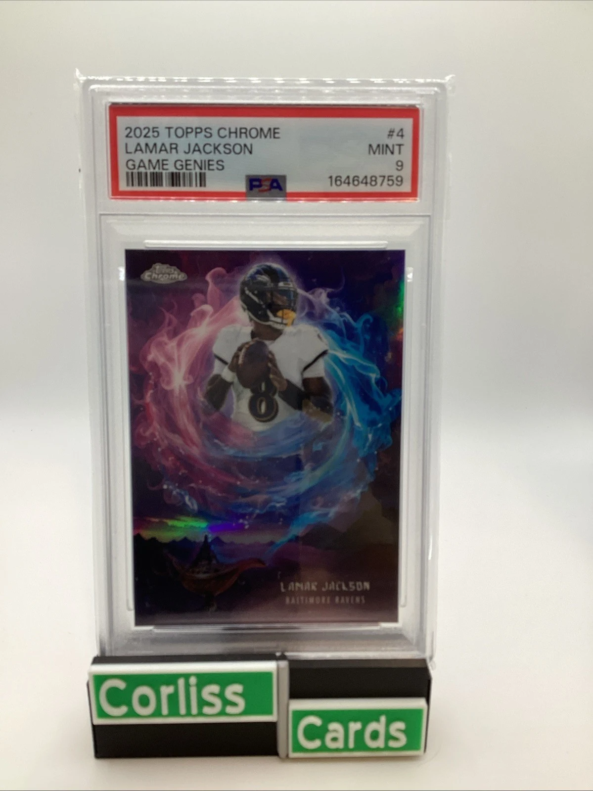 Lamar Jackson 2025 Topps Chrome Football card