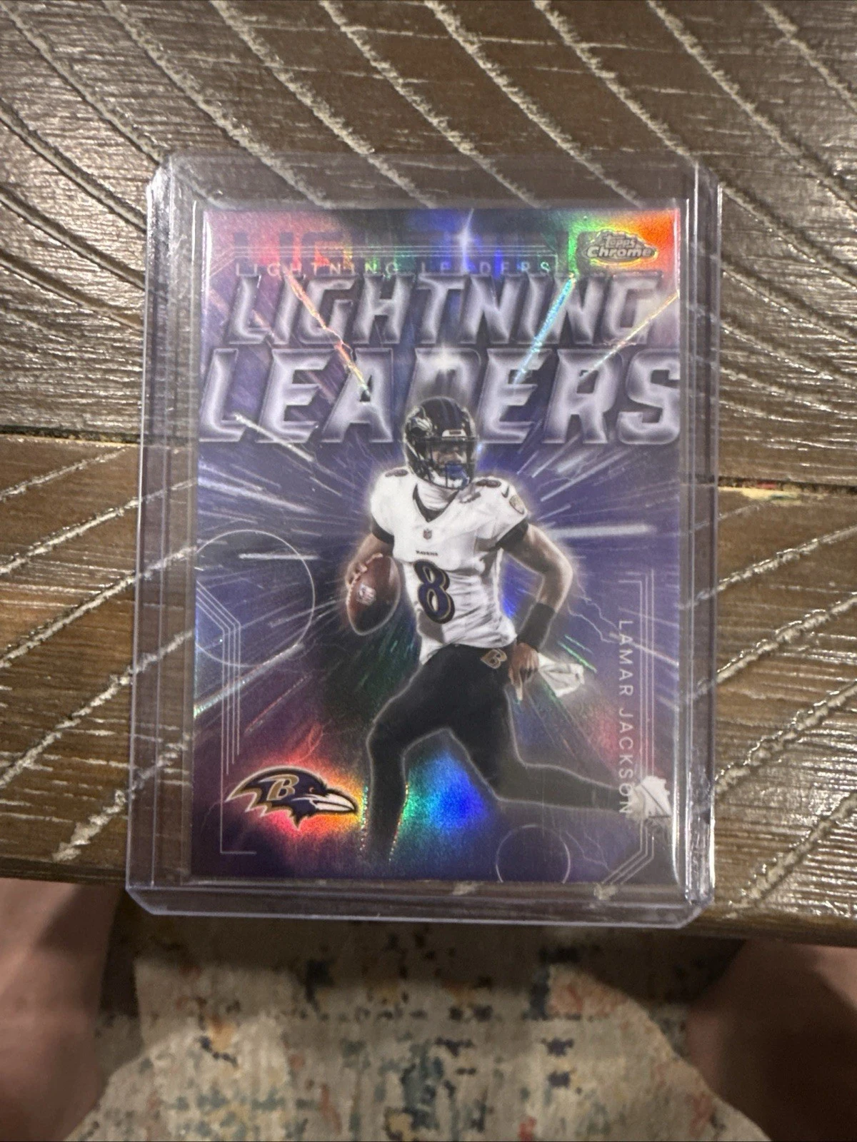 Lamar Jackson 2025 Topps Chrome Football card