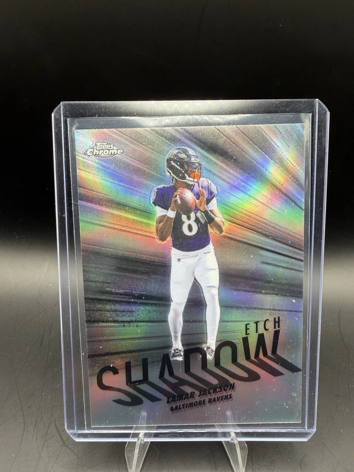 Lamar Jackson 2025 Topps Chrome Football card