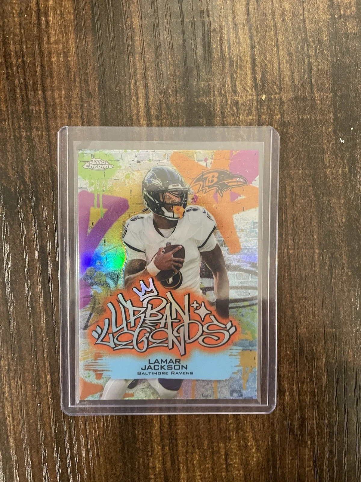 Lamar Jackson 2025 Topps Chrome Football card