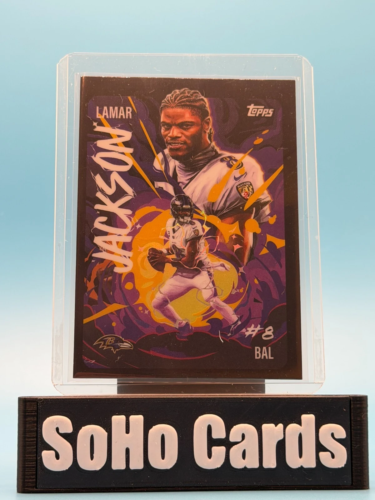 Lamar Jackson 2025 Topps Chrome Football card