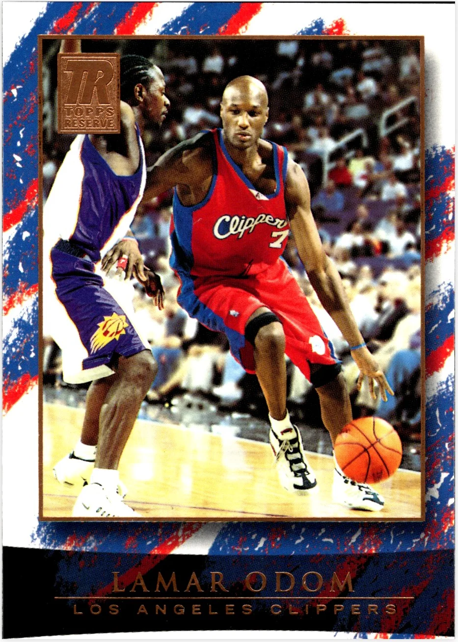 Lamar Odom 2000-01 Topps Reserve #69 basketball card - Front