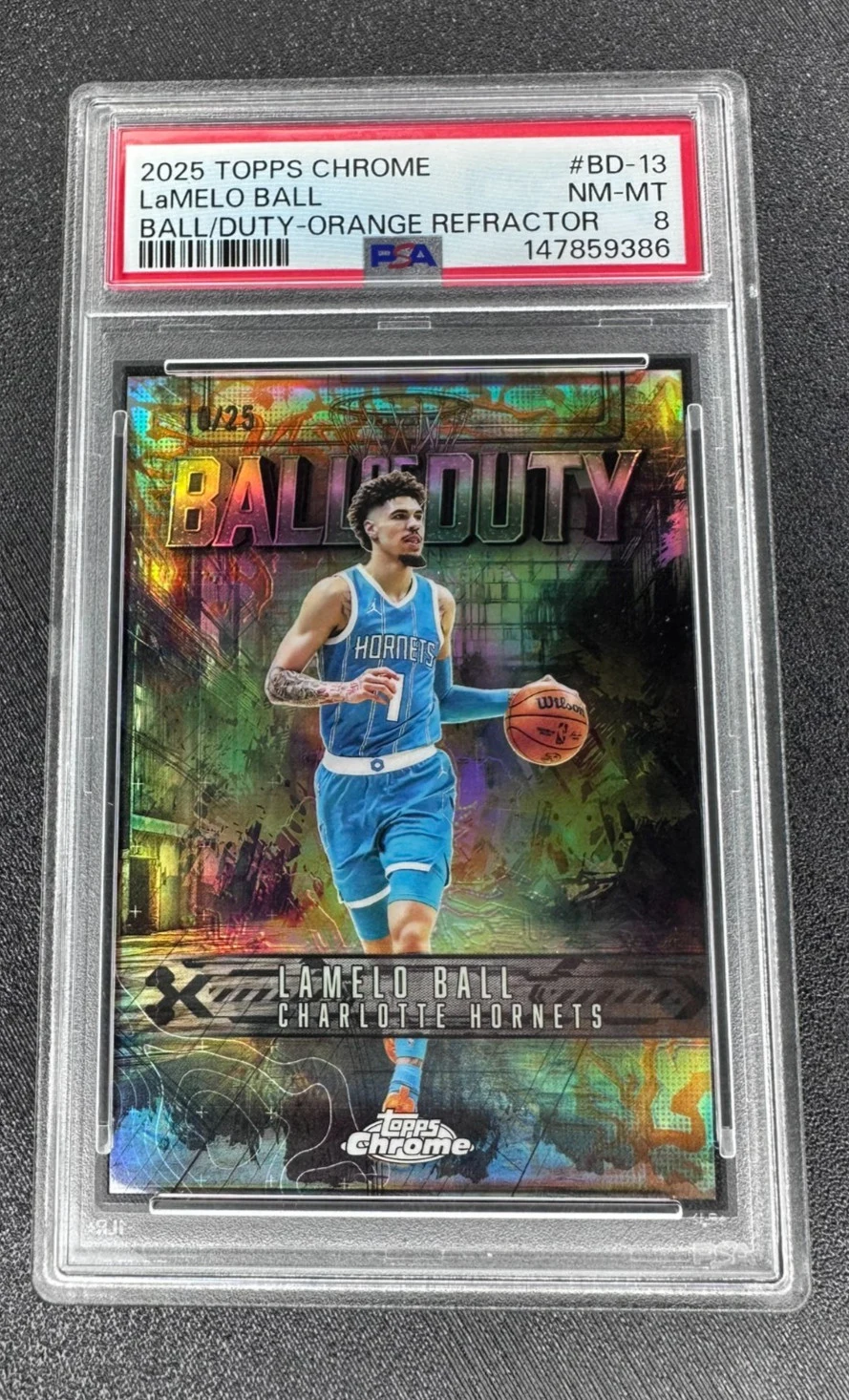 LaMelo Ball 2025 Topps Chrome Basketball card