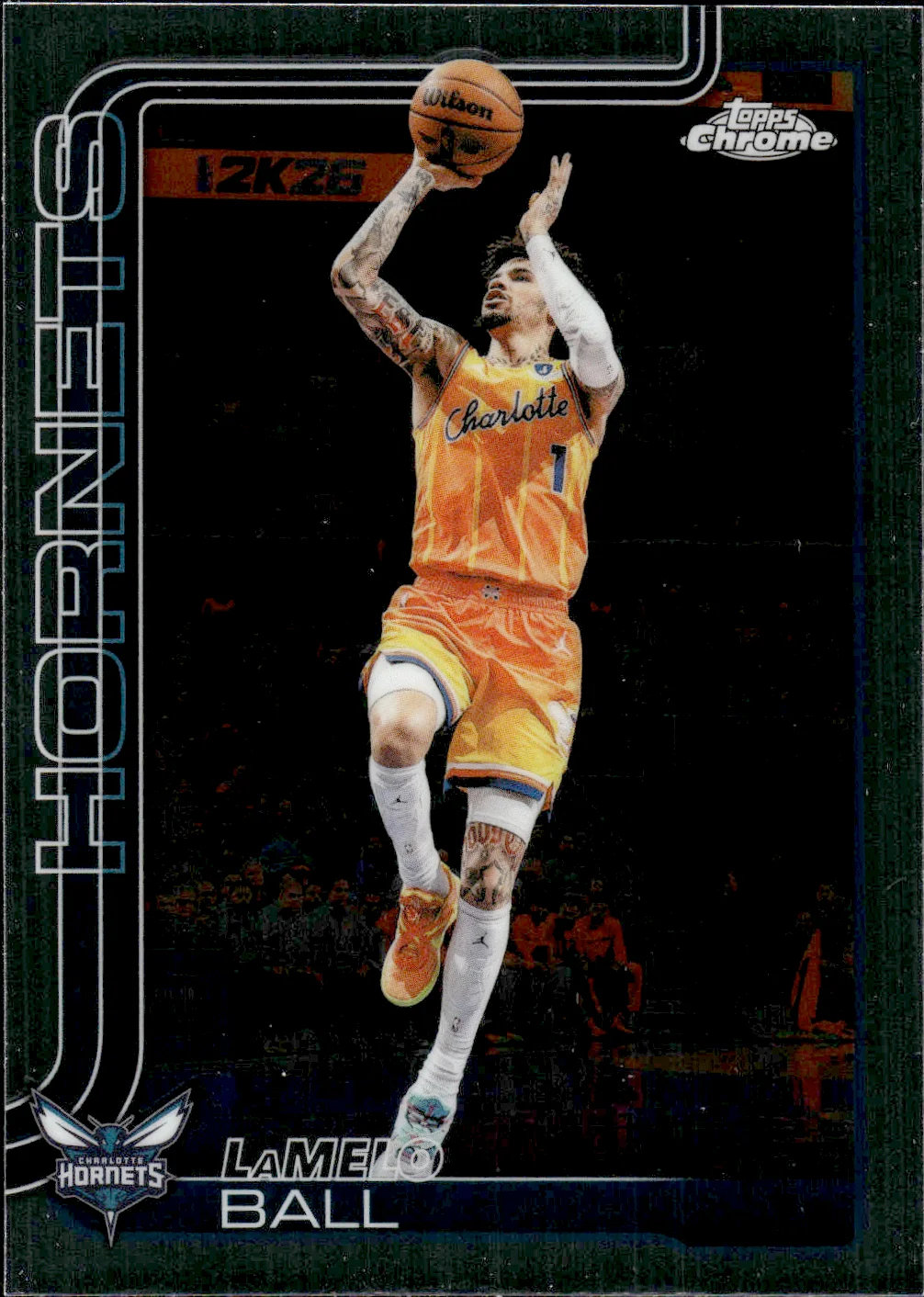 LaMelo Ball #50 2025 Topps Chrome Update Basketball basketball card - Front