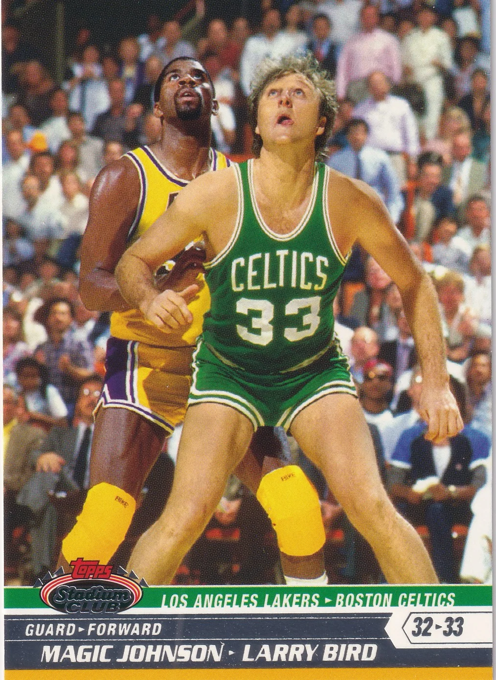 Larry Bird / Magic Johnson 2007-08 Stadium Club #PP3 Promos basketball card - Front