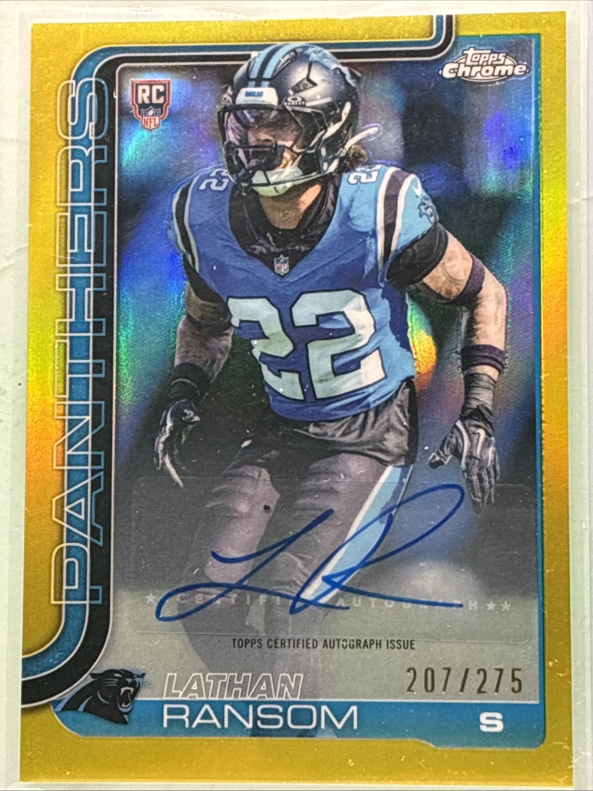 Lathan Ransom 2025 Topps Chrome Football card