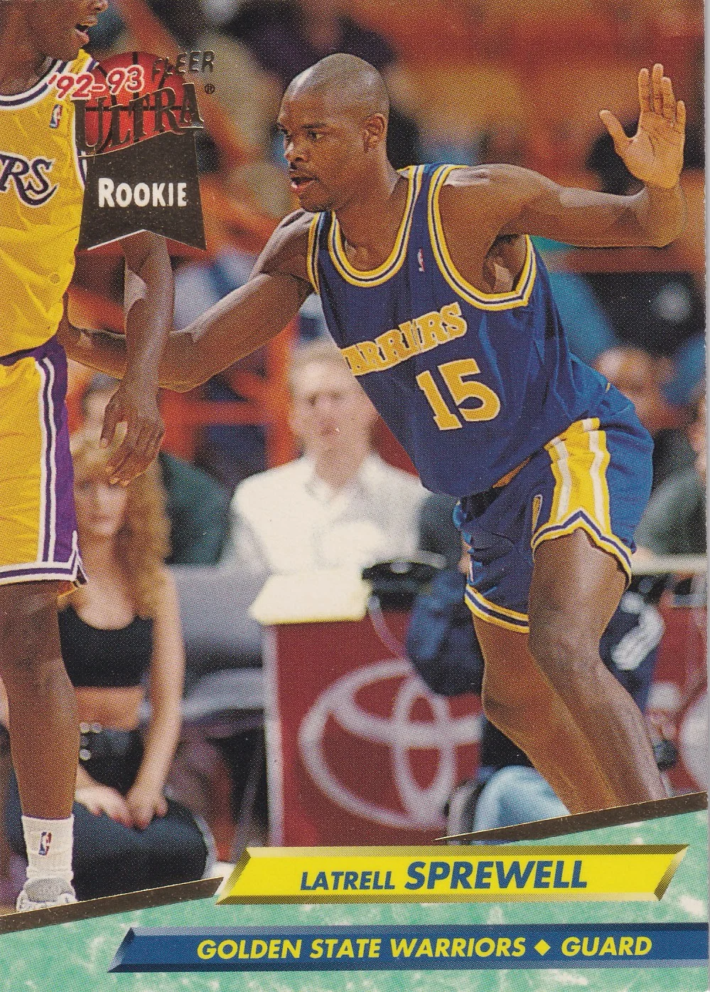 Latrell Sprewell 1992-93 Ultra #266 basketball rookie card - Front