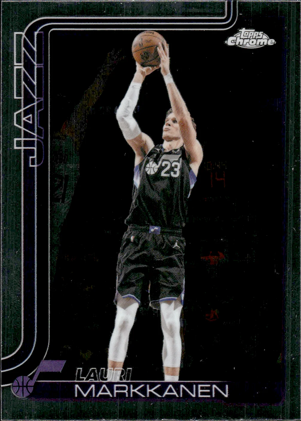 Lauri Markkanen #53 2025 Topps Chrome Update Basketball basketball card - Front