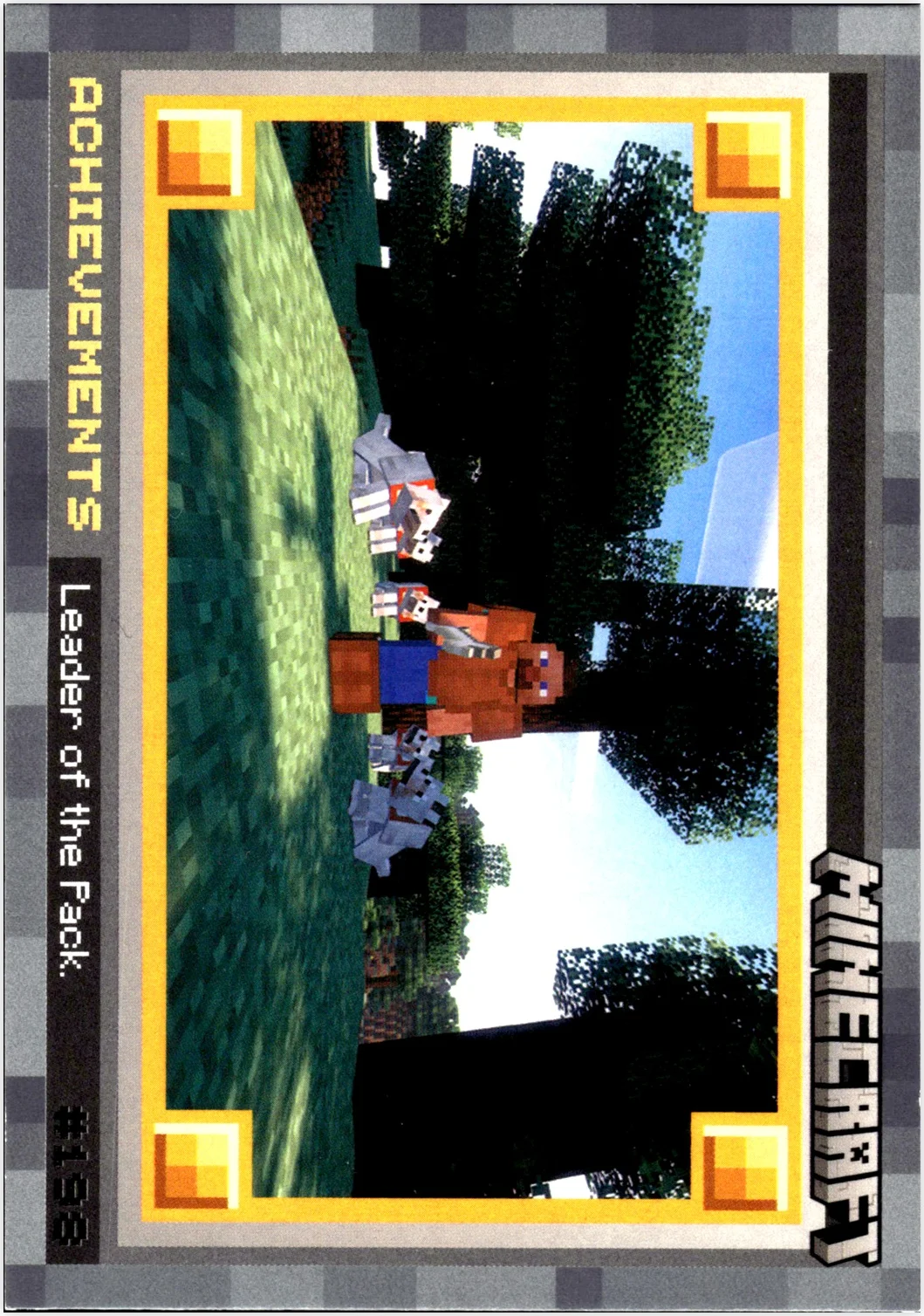 Leader of the Pack 2024 Panini Minecraft #198 Stone trading card - Front