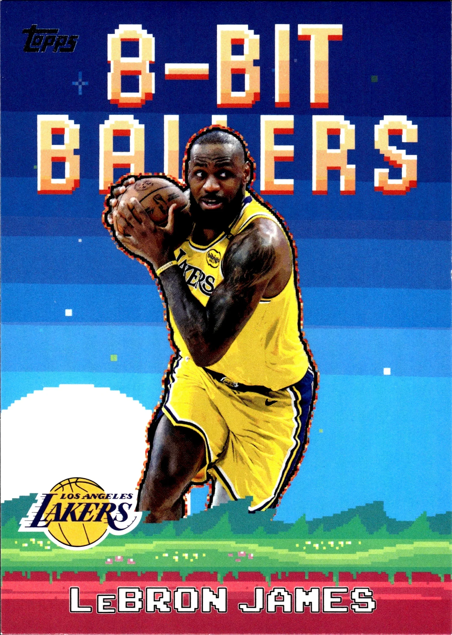 LeBron James 2025-26 Topps #8B-19 8-Bit Ballers basketball card - Front