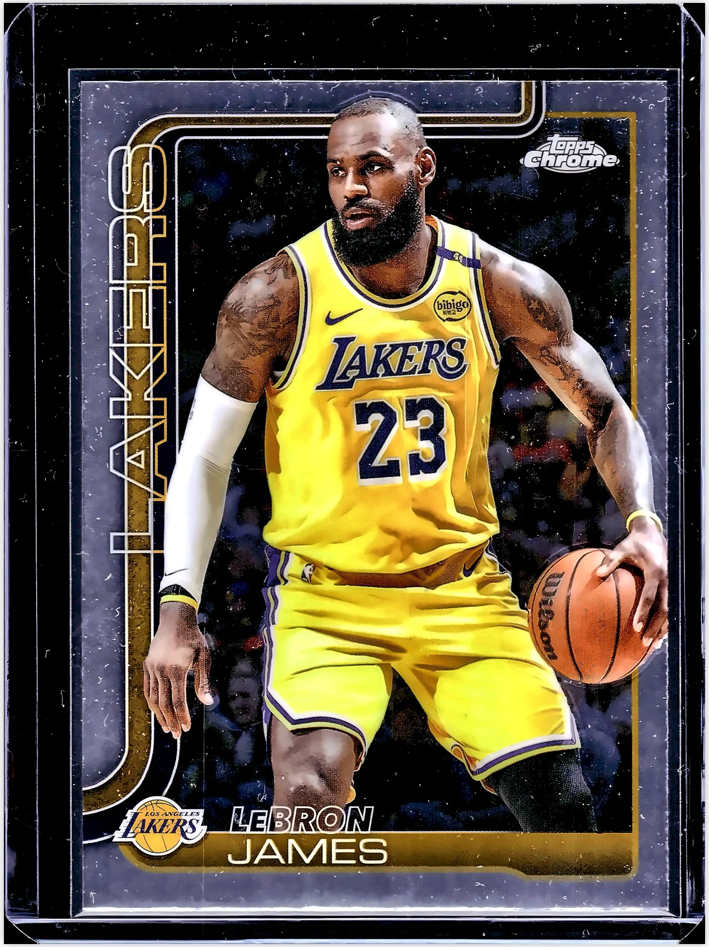 LeBron James 2025-26 Topps Chrome #127 basketball card - Front